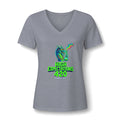 Women's V-Neck Tee — Puff the Magic Dragon HE420 Shirt