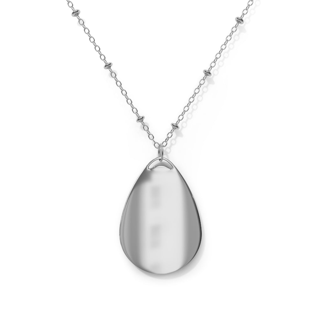 HE420 Oval Necklace – Teardrop Pendant Necklace