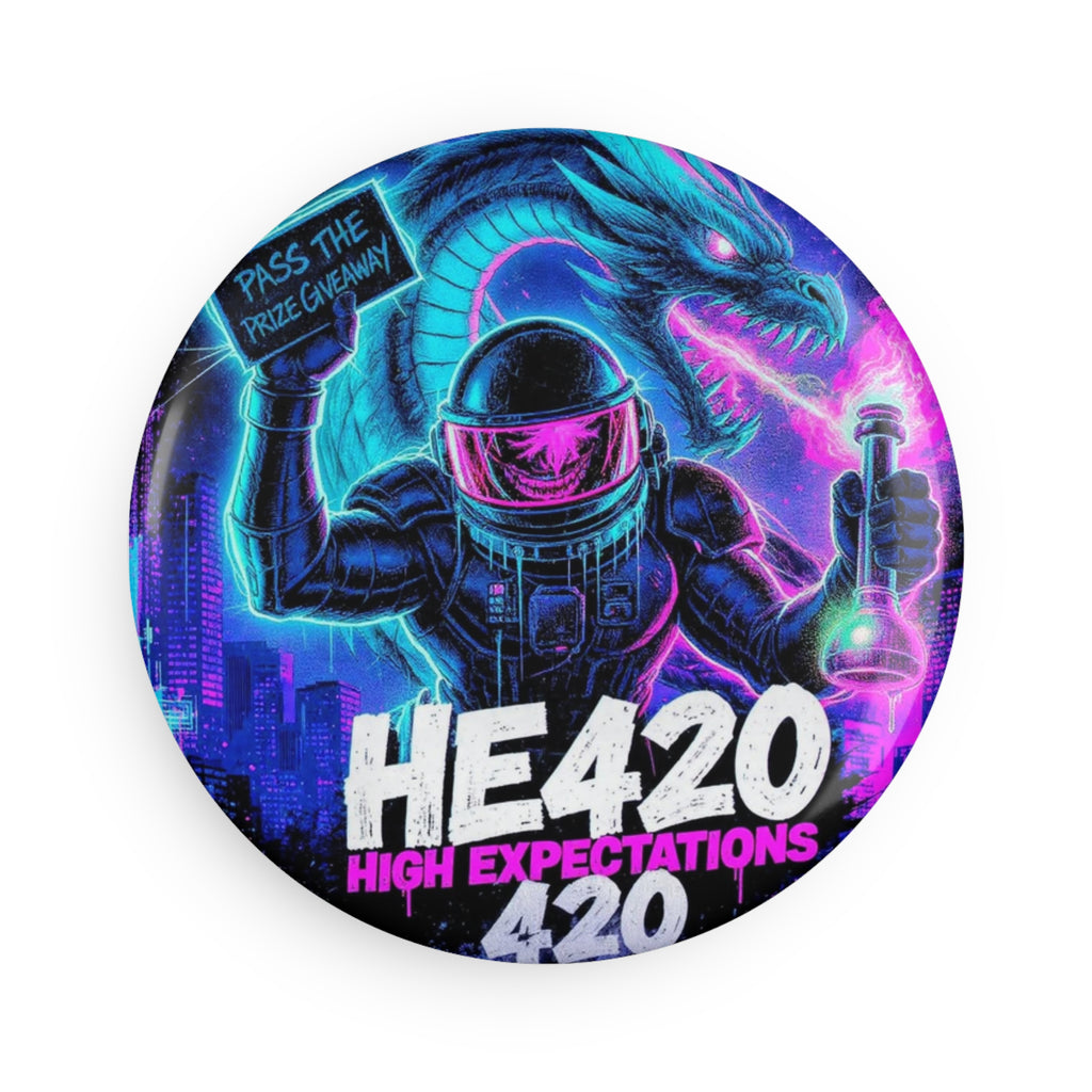 HE420 PTPG Art Button Magnet