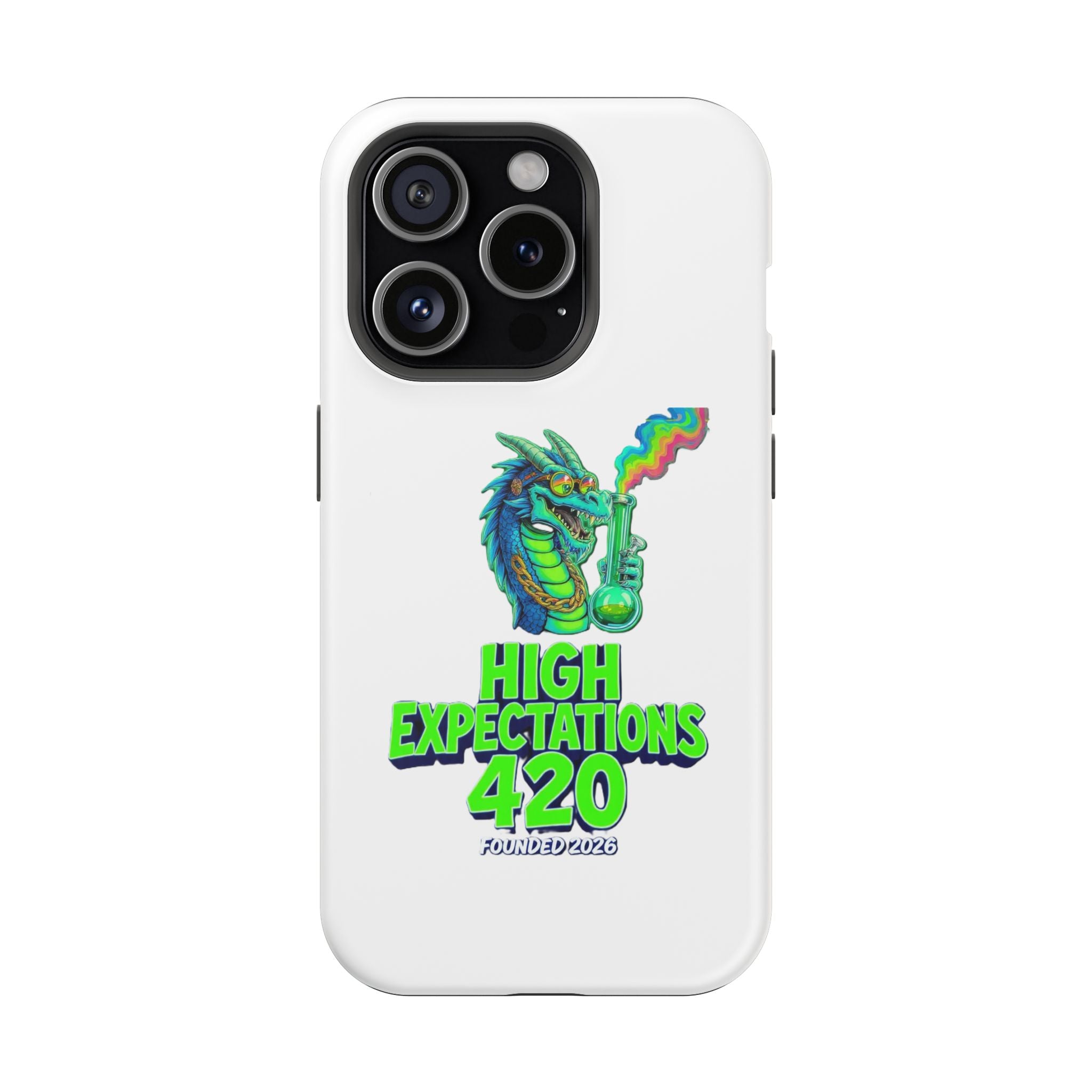 420 Dragon Graphic Phone Case — "High Expectations" Magnetic Impact-Resistant