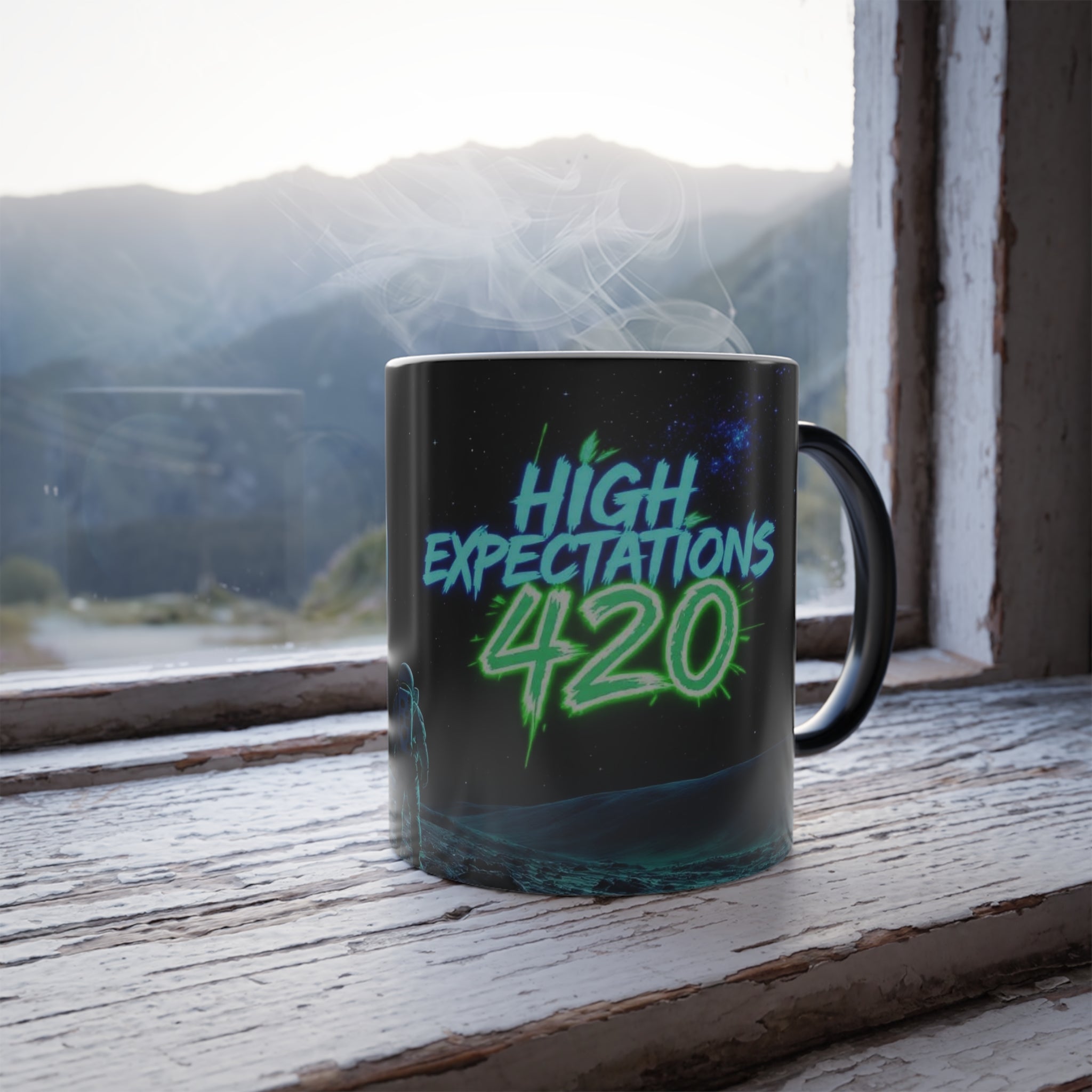 Color-Changing Mug — "Dank Side of the Moon" Astronaut 11oz
