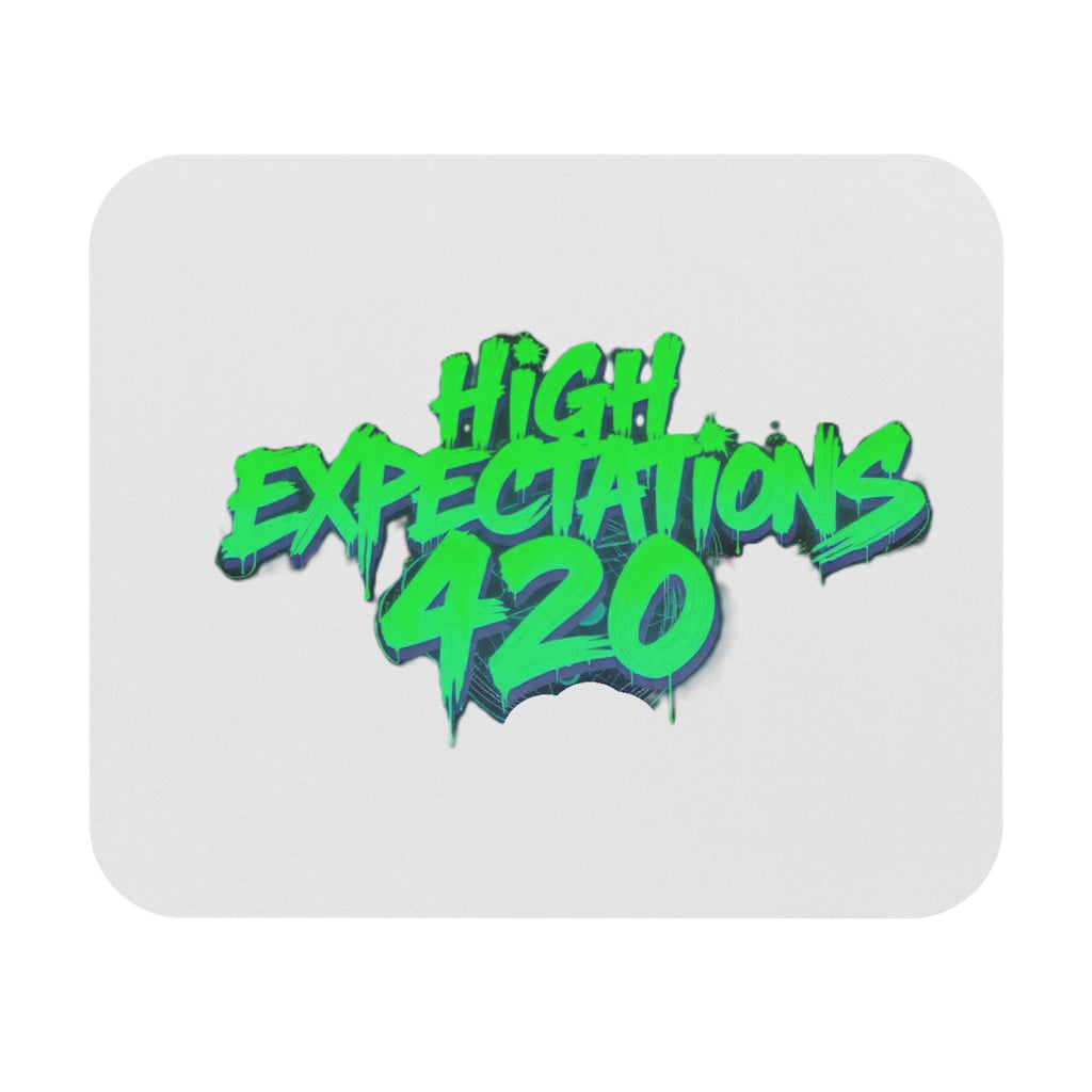High Expectations 420 Mouse Pad — Cannabis-Themed Gaming & Desk Mat