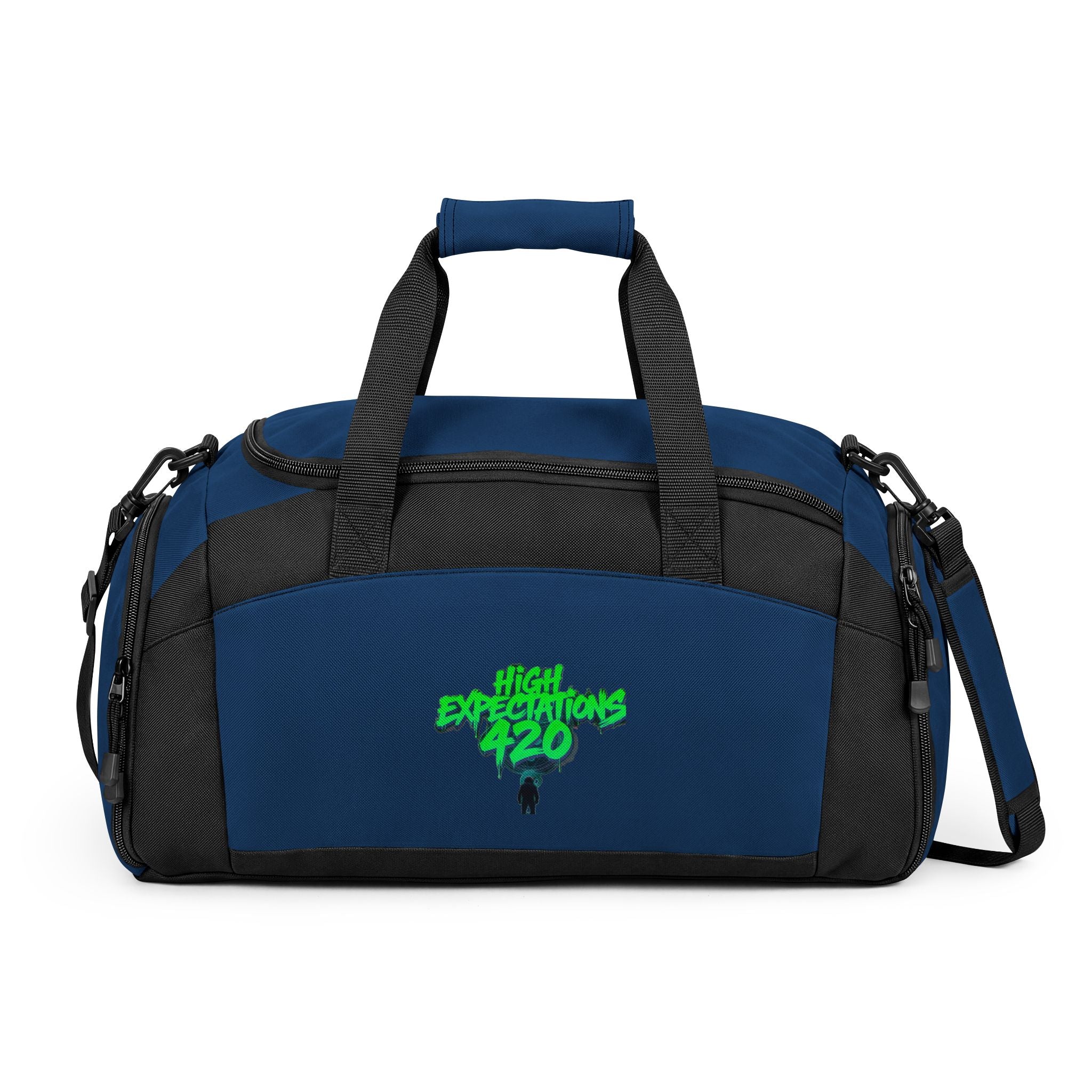 Gym Bag — 'High Expectations 420' Black Duffle Bag