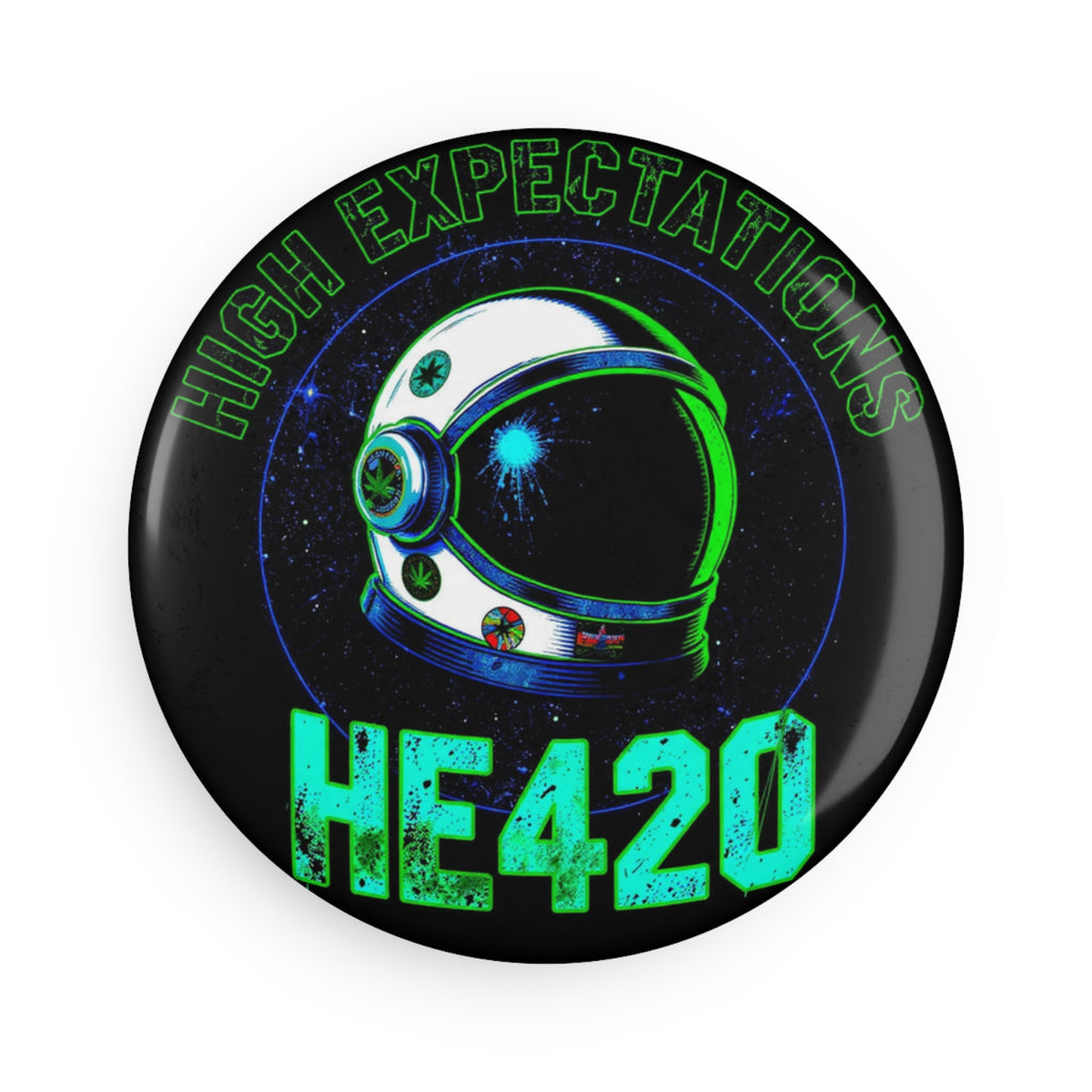 HE420 Dank Helmet Button Magnet