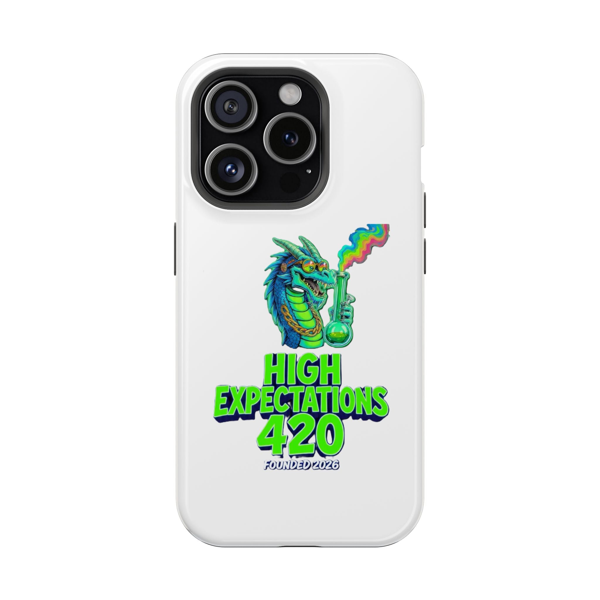 420 Dragon Graphic Phone Case — "High Expectations" Magnetic Impact-Resistant