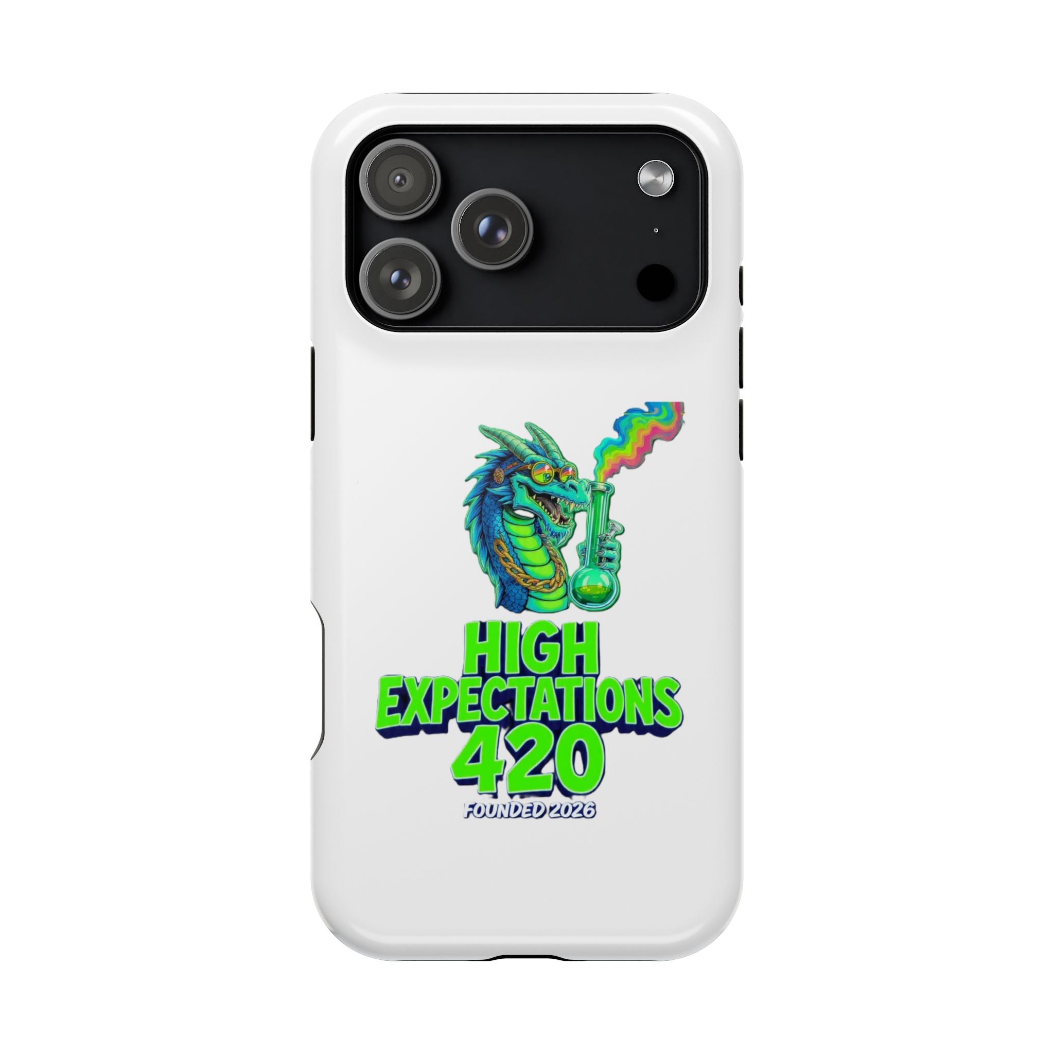 420 Dragon Graphic Phone Case — "High Expectations" Magnetic Impact-Resistant