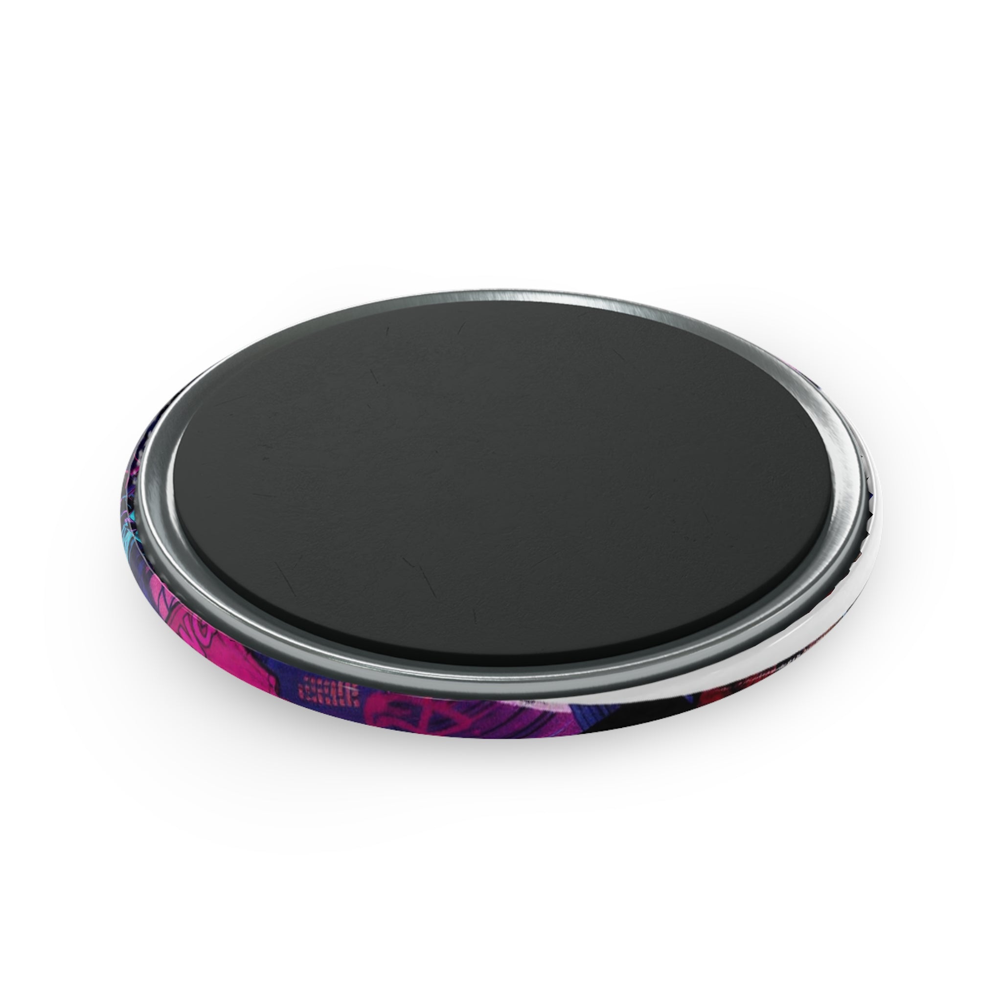 HE420 Alien Art Button Magnet
