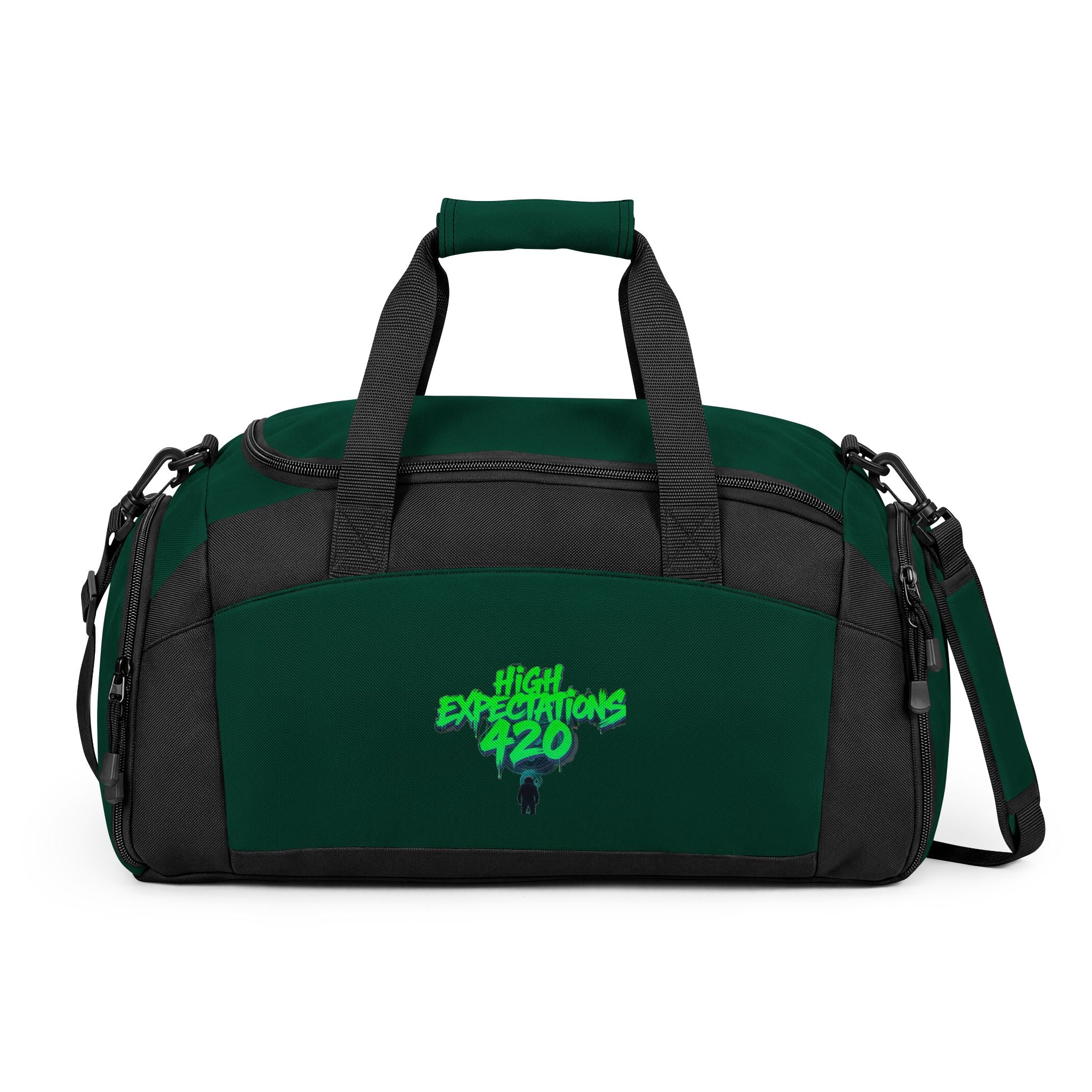 Gym Bag — 'High Expectations 420' Black Duffle Bag