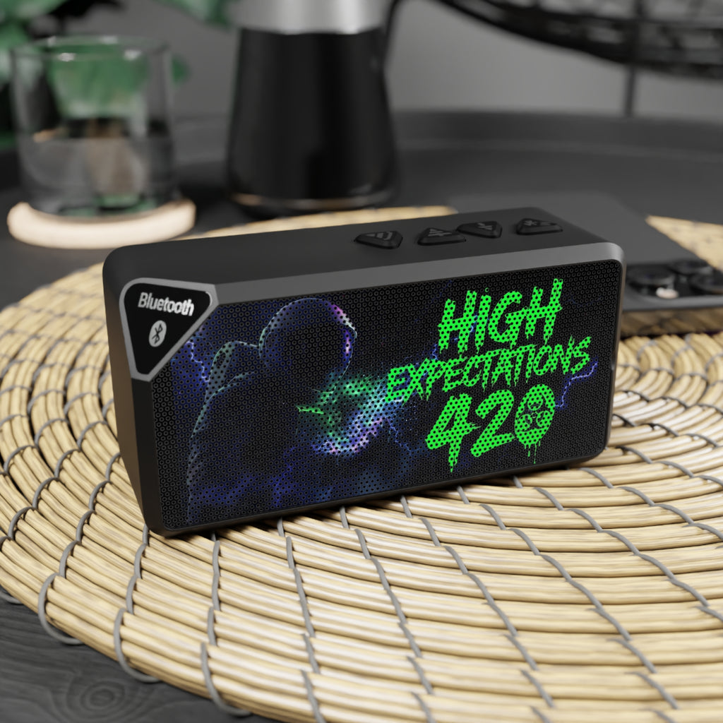 HE420 Toxic Logo Bluetooth Speaker — Vaporwave Skull Party Speaker