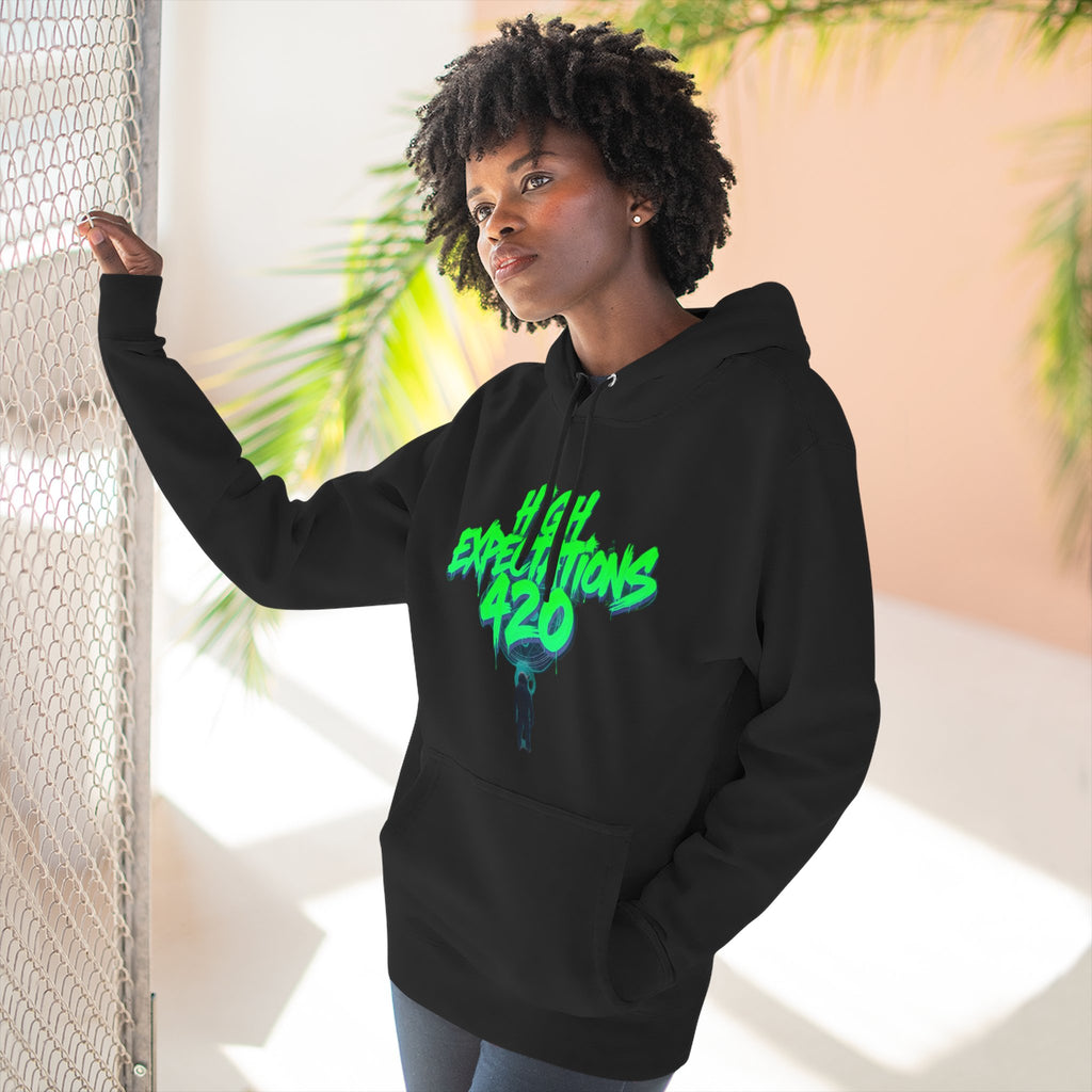 420 Expectations Hoodie — Graffiti Streetwear Pullover