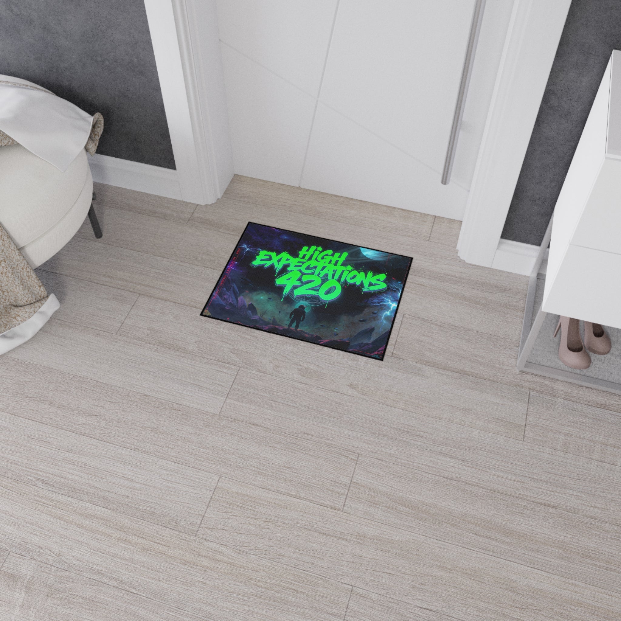 HE420 Heavy-Duty Floor Mat — Neon Space
