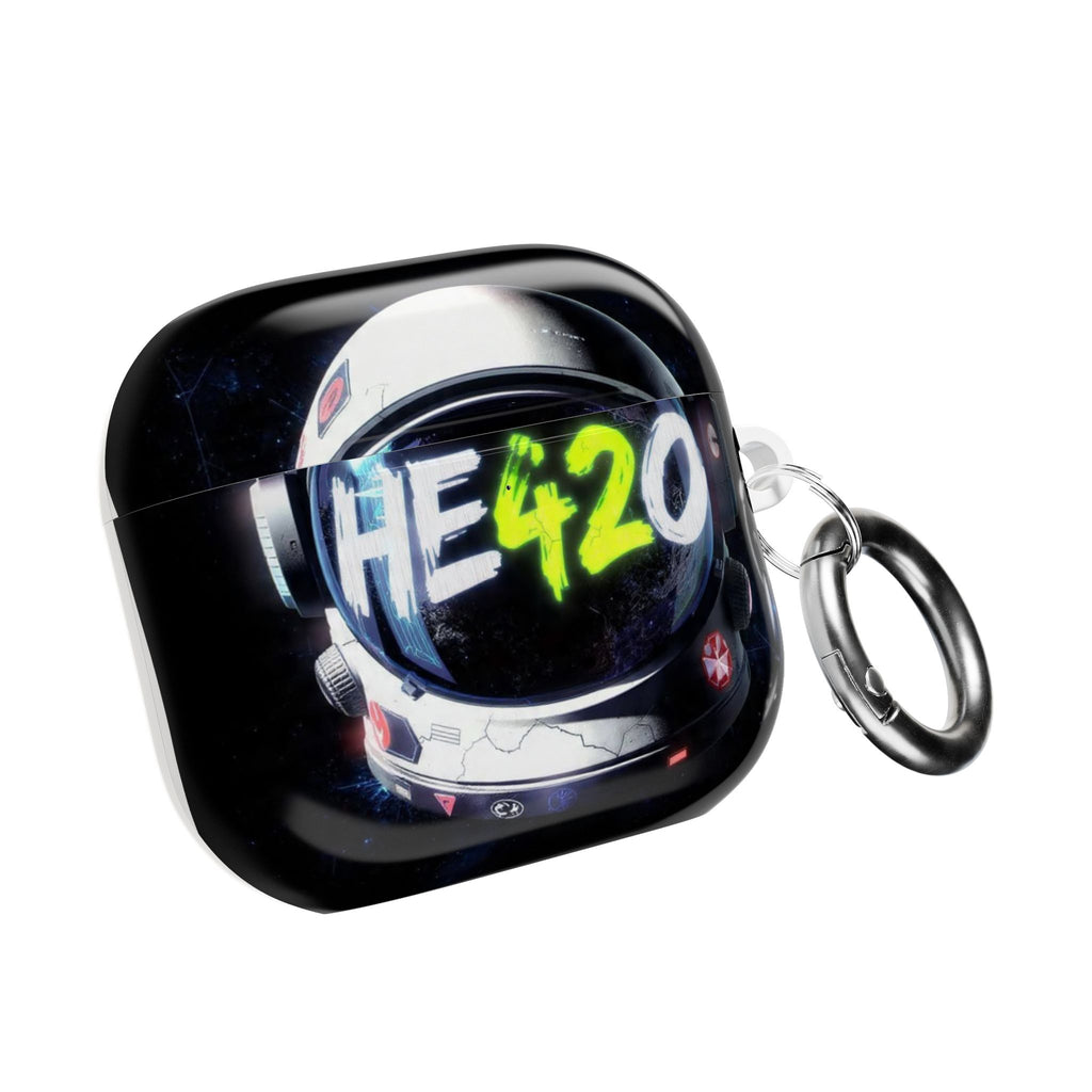 HE420 Astronaut AirPod Case — Neon Space Helmet Design