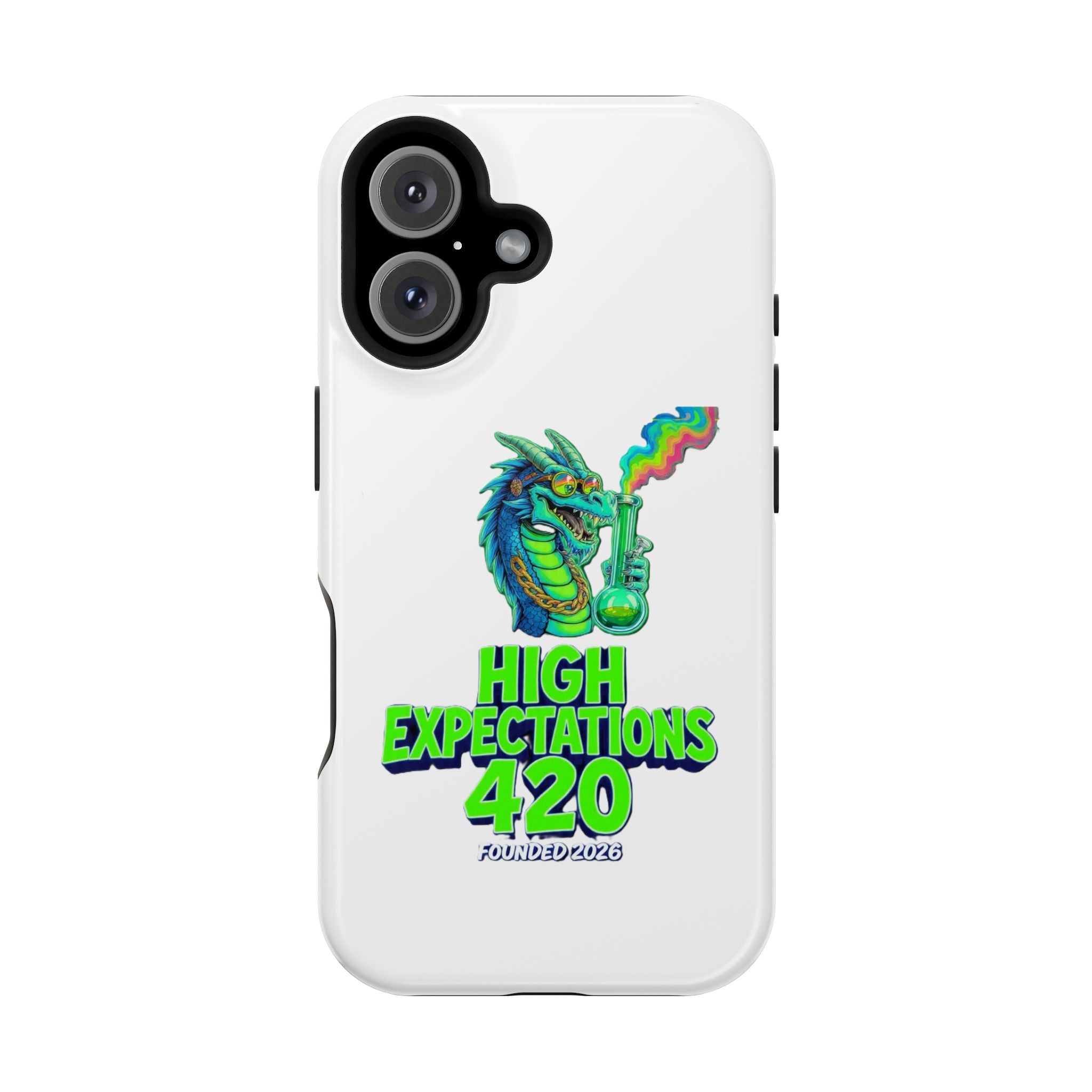 420 Dragon Graphic Phone Case — "High Expectations" Magnetic Impact-Resistant