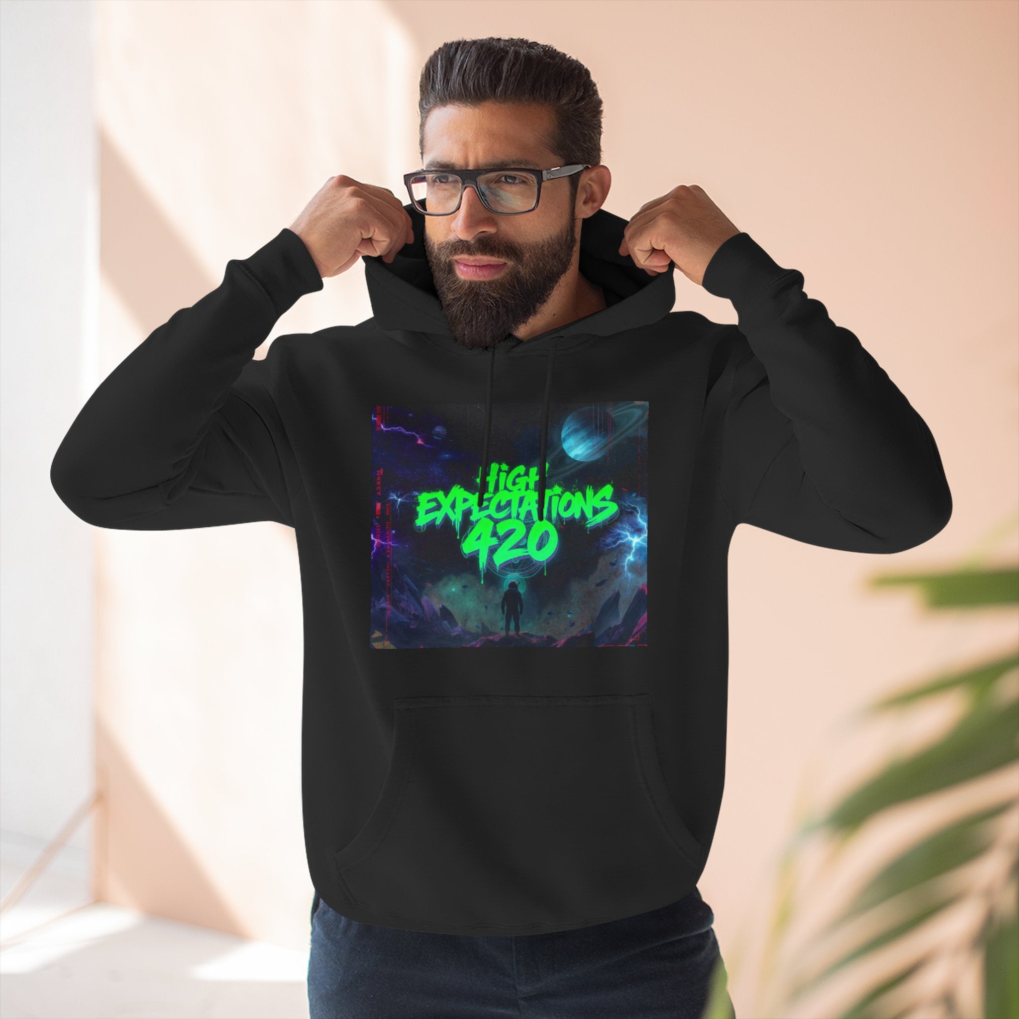 High Expectations 420 Hoodie —  Dank World Graphic Pullover
