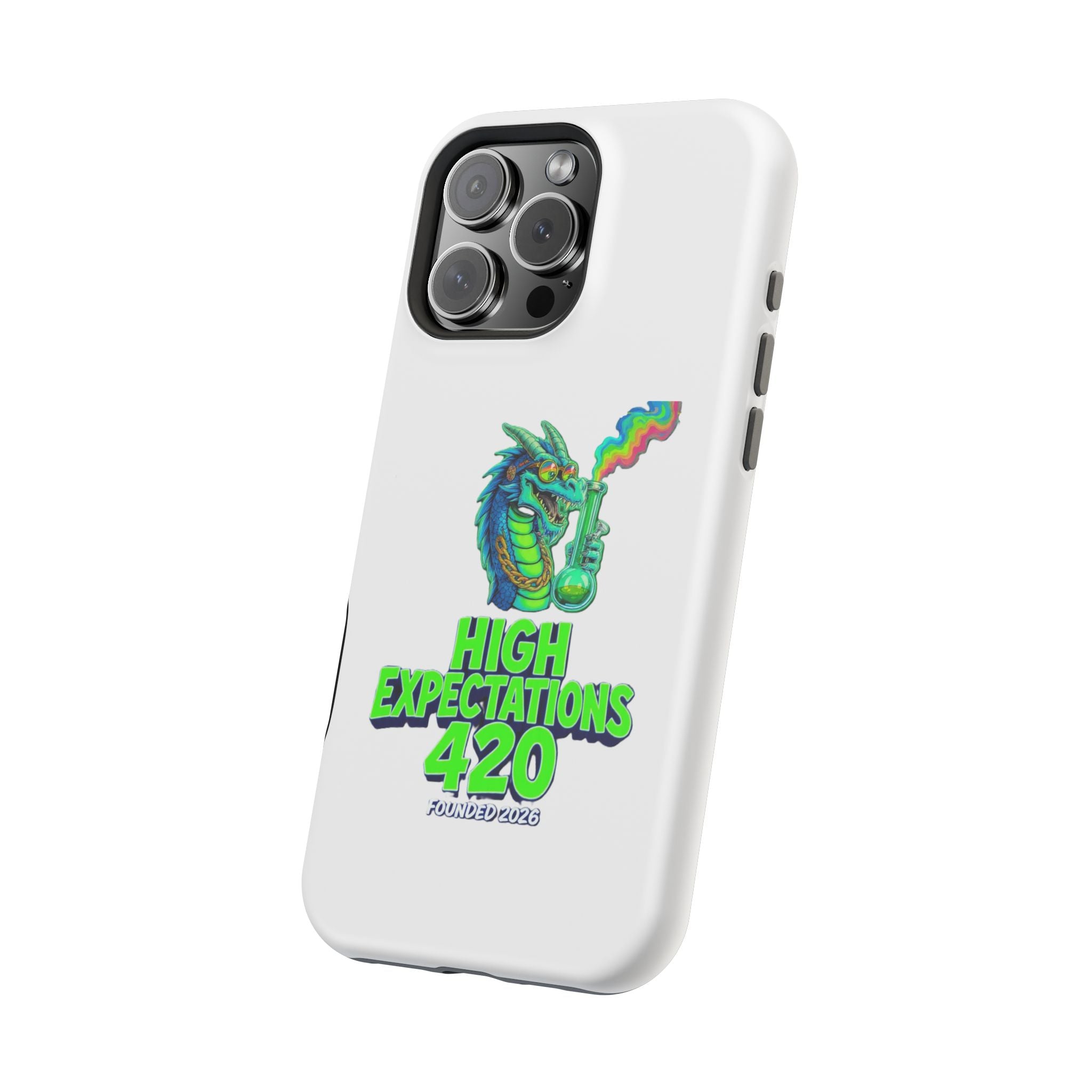 420 Dragon Graphic Phone Case — "High Expectations" Magnetic Impact-Resistant
