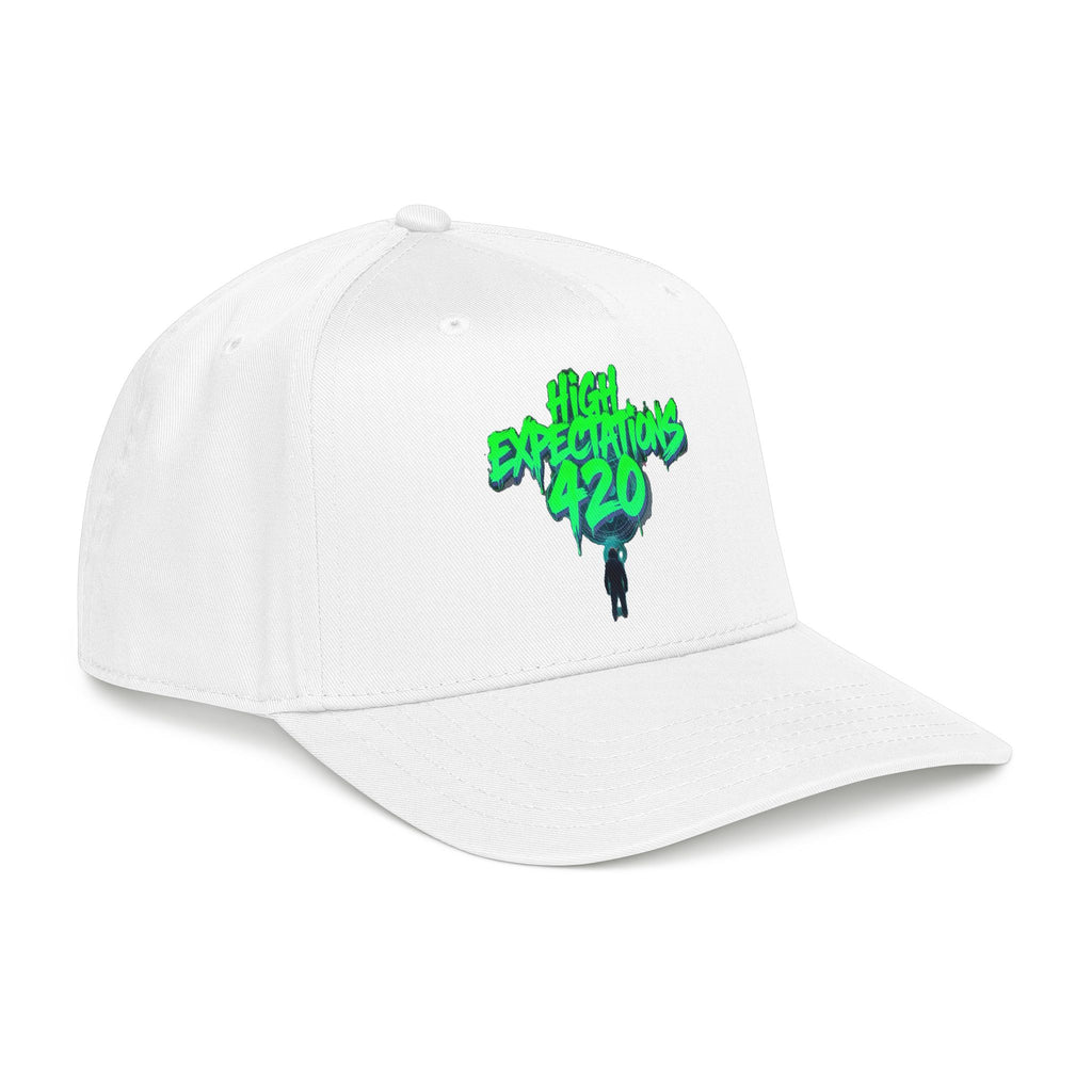 Mid Profile Baseball Cap — 'High Expectations 420' Graphic Hat
