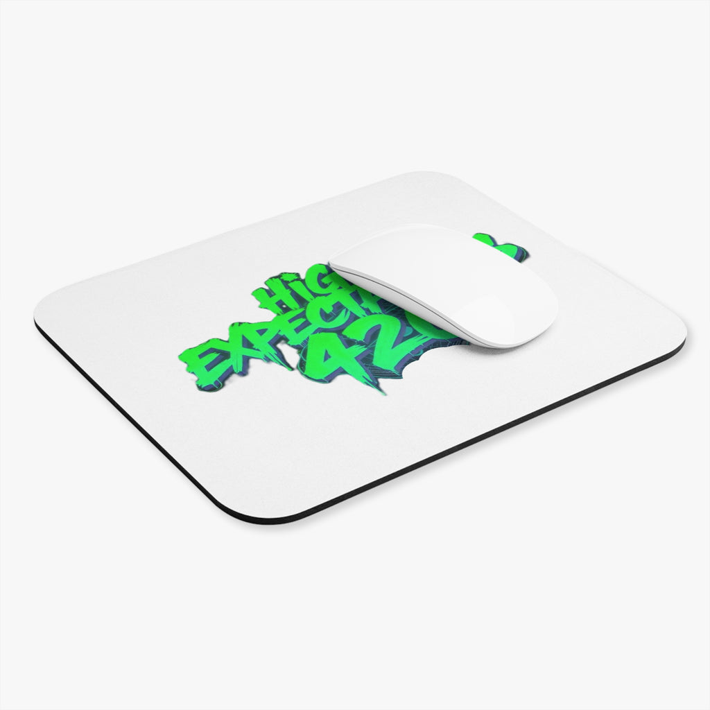 High Expectations 420 Mouse Pad — Cannabis-Themed Gaming & Desk Mat