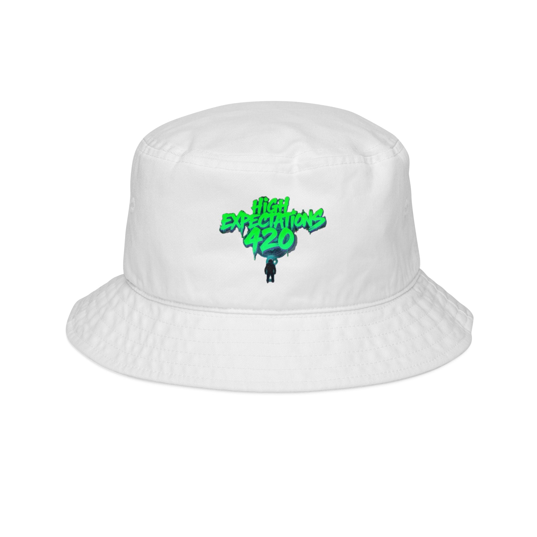 420 Adventures Bucket Hat — Green Graffiti Graphic