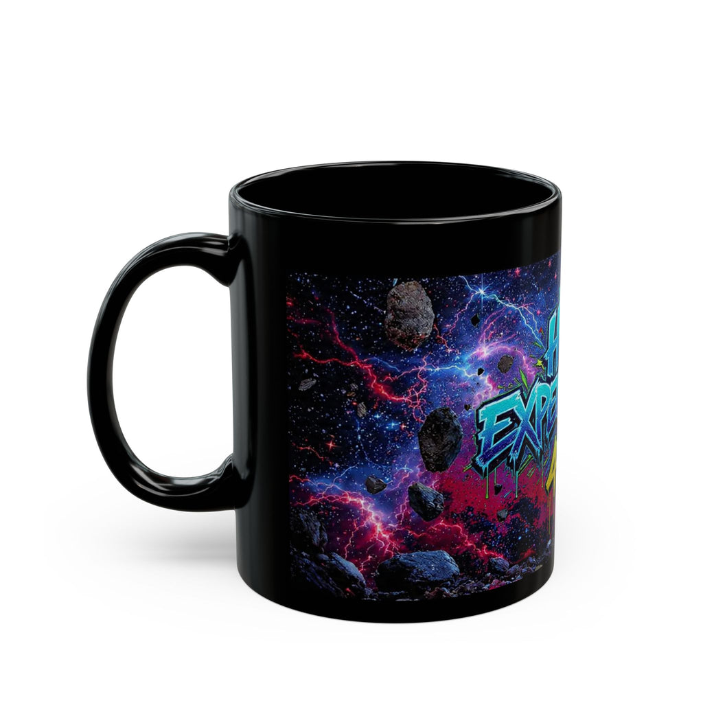 420 High Expectations Mug — Astronaut Graffiti Coffee Cup 11oz