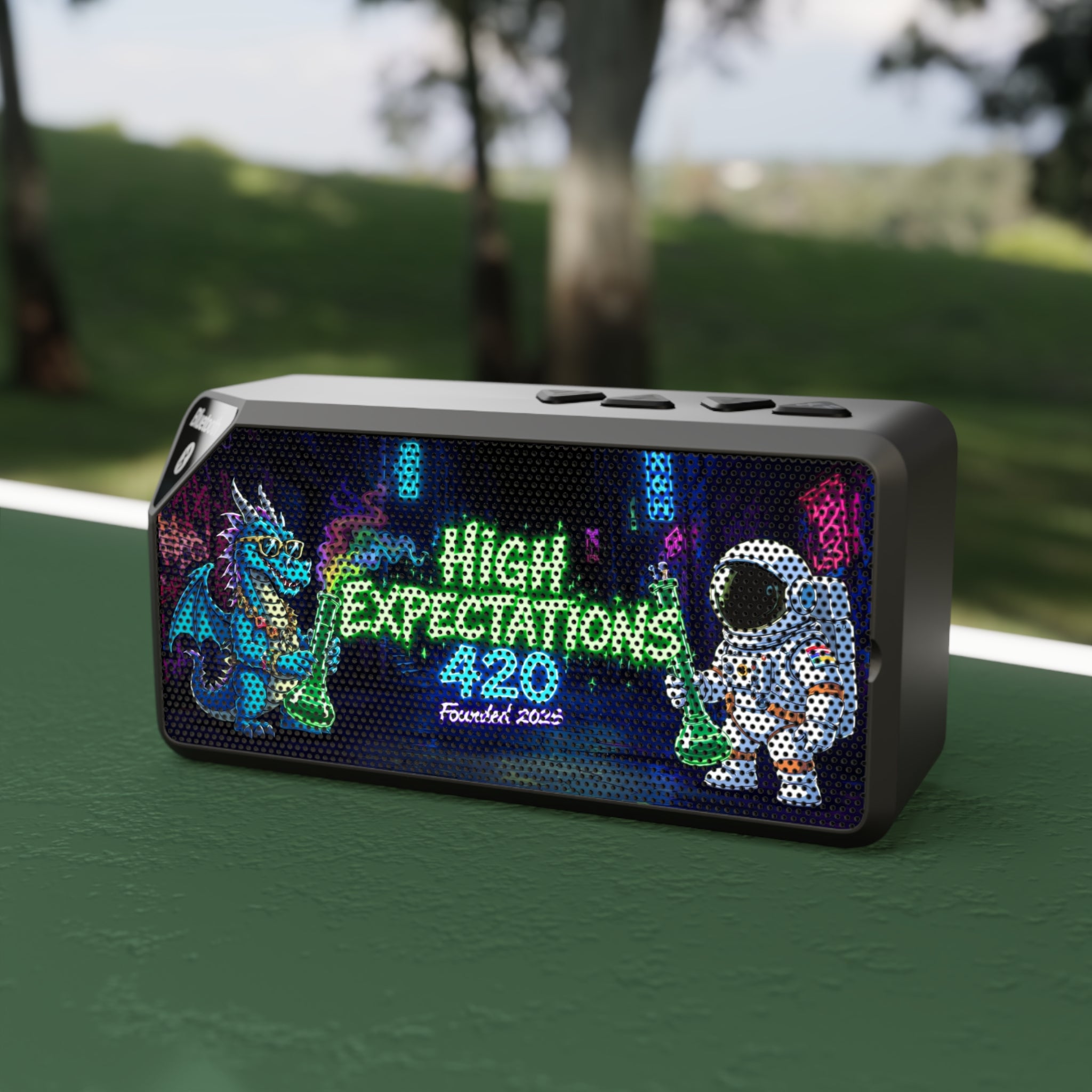 Bluetooth Speaker —  HE420 Neon Dragon & Astronaut LED Speaker