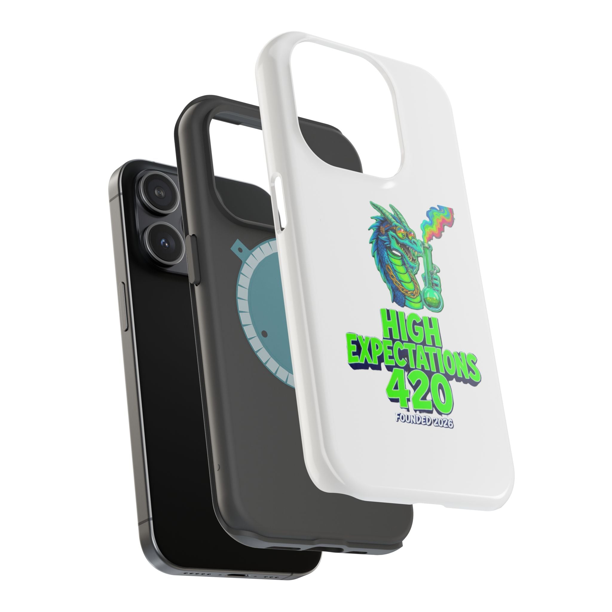 420 Dragon Graphic Phone Case — "High Expectations" Magnetic Impact-Resistant