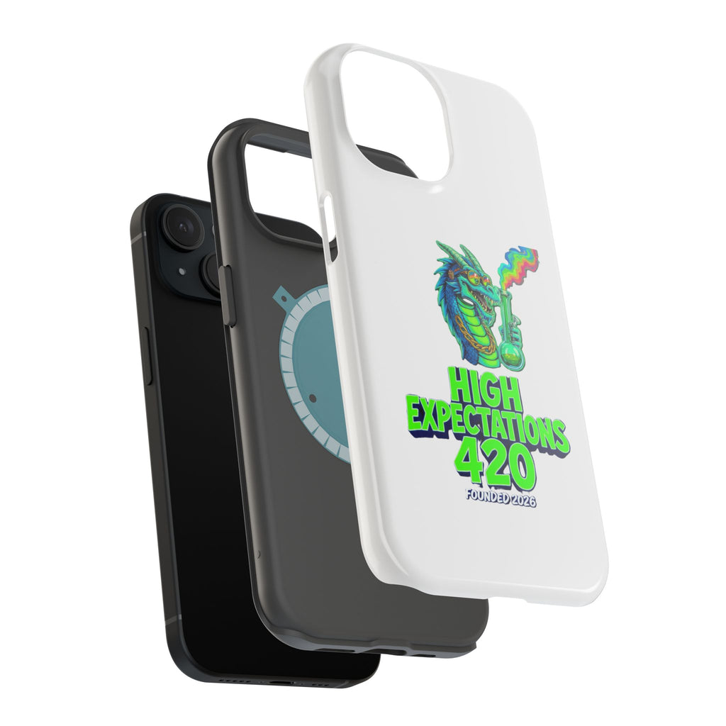 420 Dragon Graphic Phone Case — "High Expectations" Magnetic Impact-Resistant