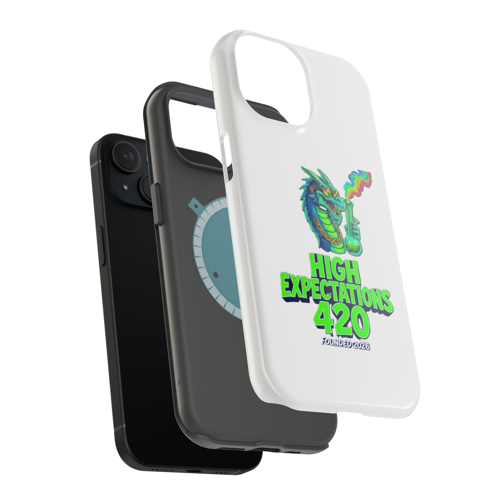 420 Dragon Graphic Phone Case — "High Expectations" Magnetic Impact-Resistant
