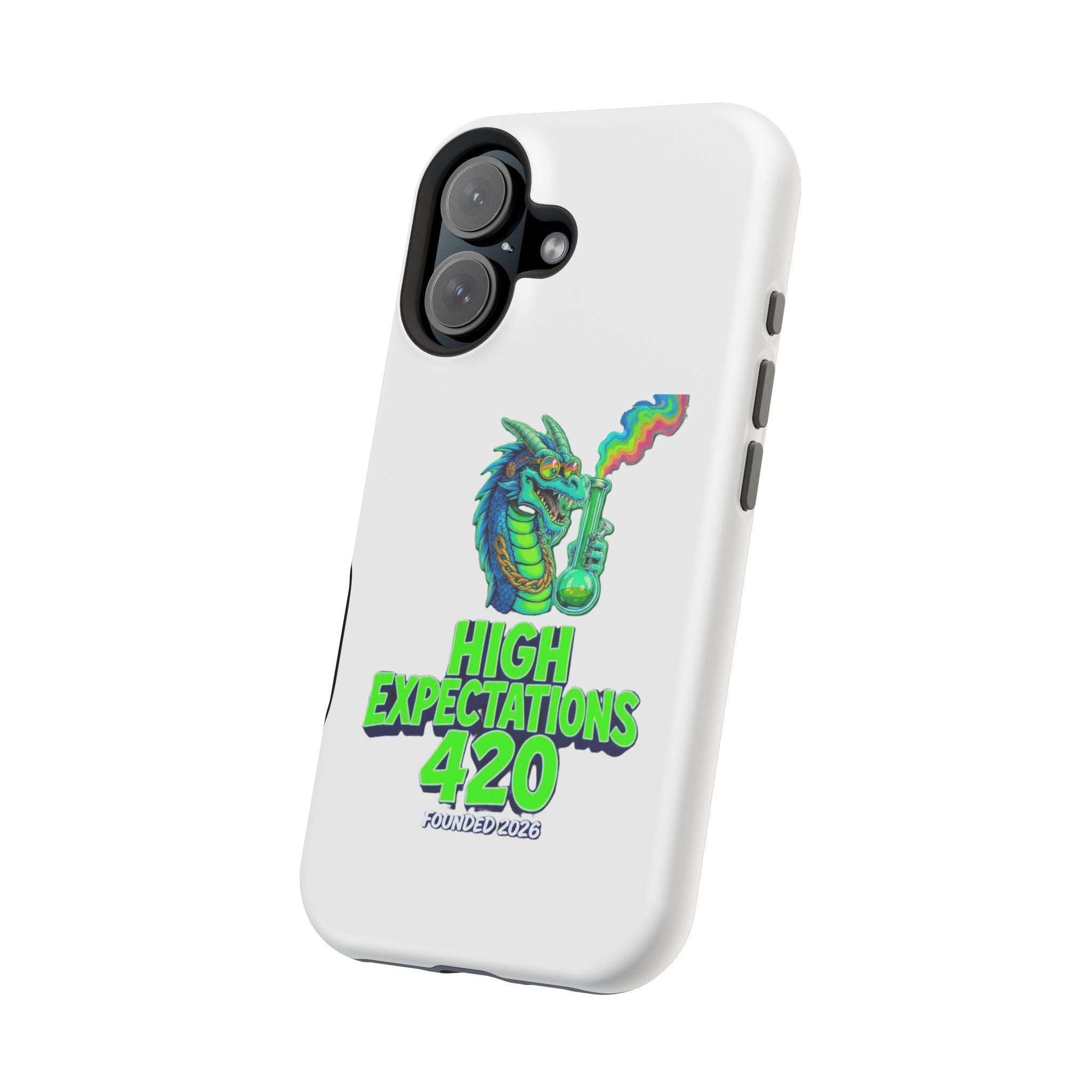 420 Dragon Graphic Phone Case — "High Expectations" Magnetic Impact-Resistant