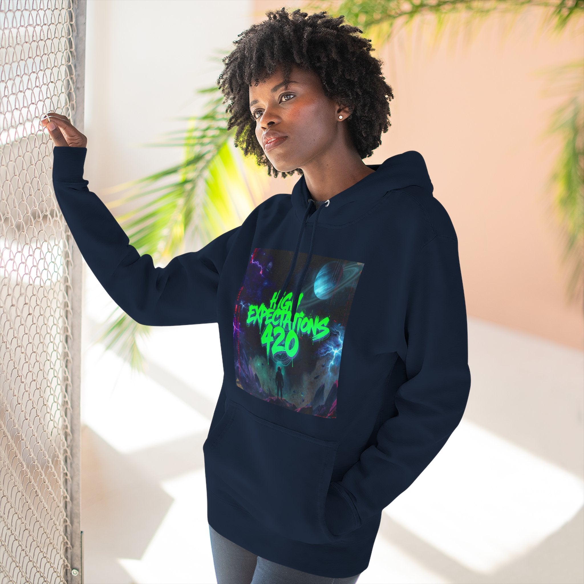 High Expectations 420 Hoodie —  Dank World Graphic Pullover