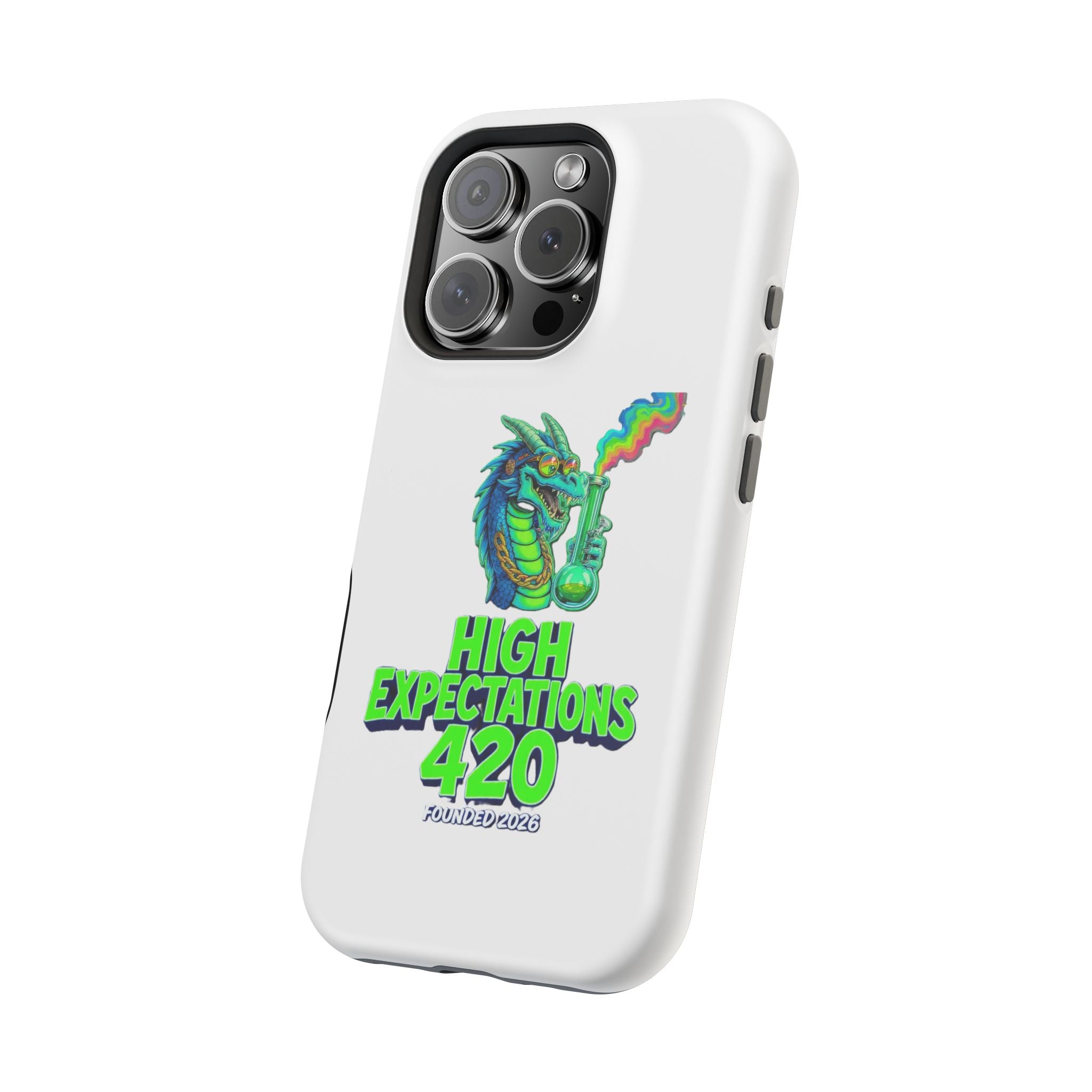 420 Dragon Graphic Phone Case — "High Expectations" Magnetic Impact-Resistant