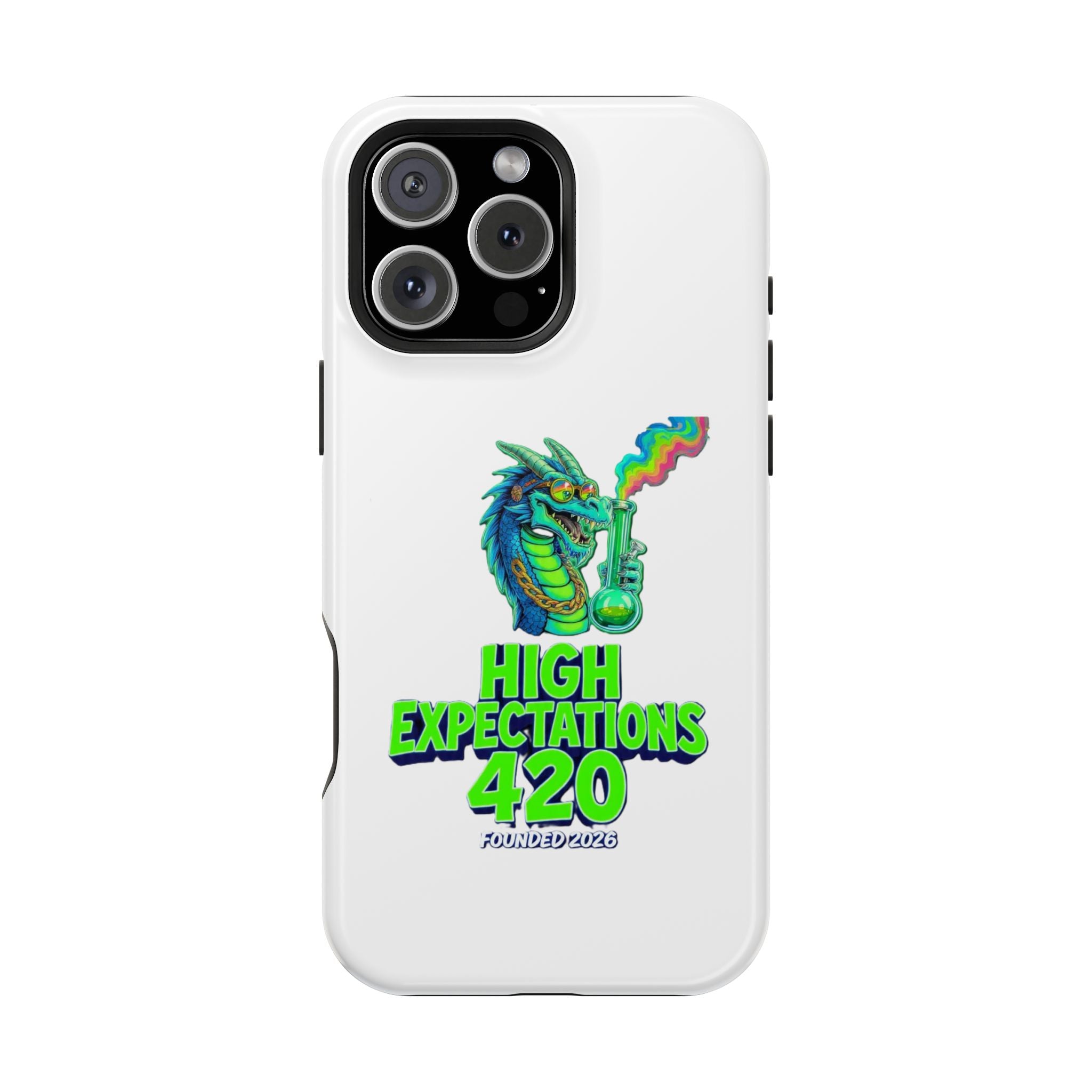 420 Dragon Graphic Phone Case — "High Expectations" Magnetic Impact-Resistant