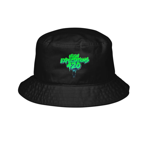 420 Adventures Bucket Hat — Green Graffiti Graphic