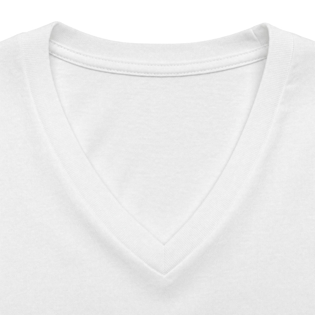 Women's V-Neck Tee — "High Expectations 420" Graphic Shirt