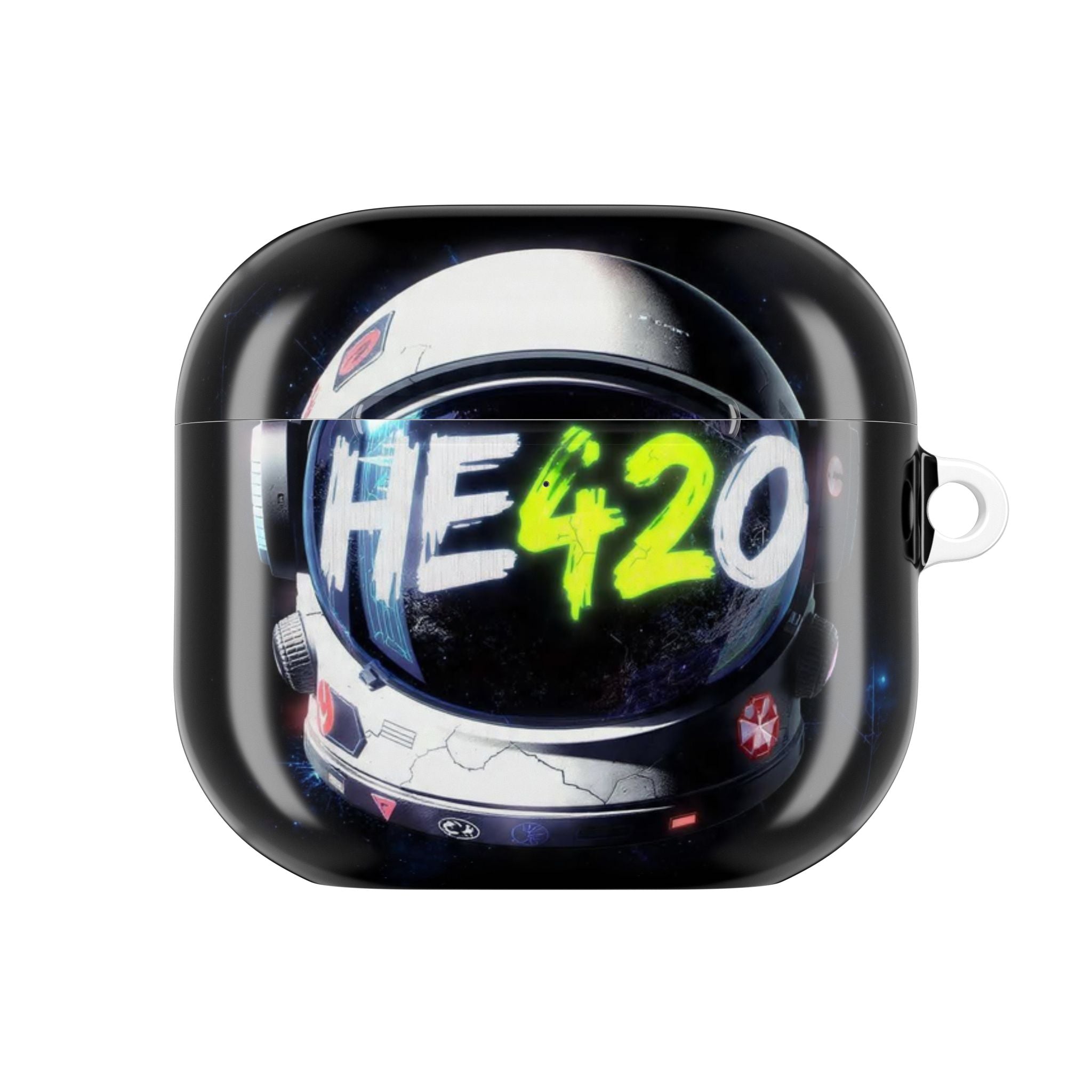 HE420 Astronaut AirPod Case — Neon Space Helmet Design