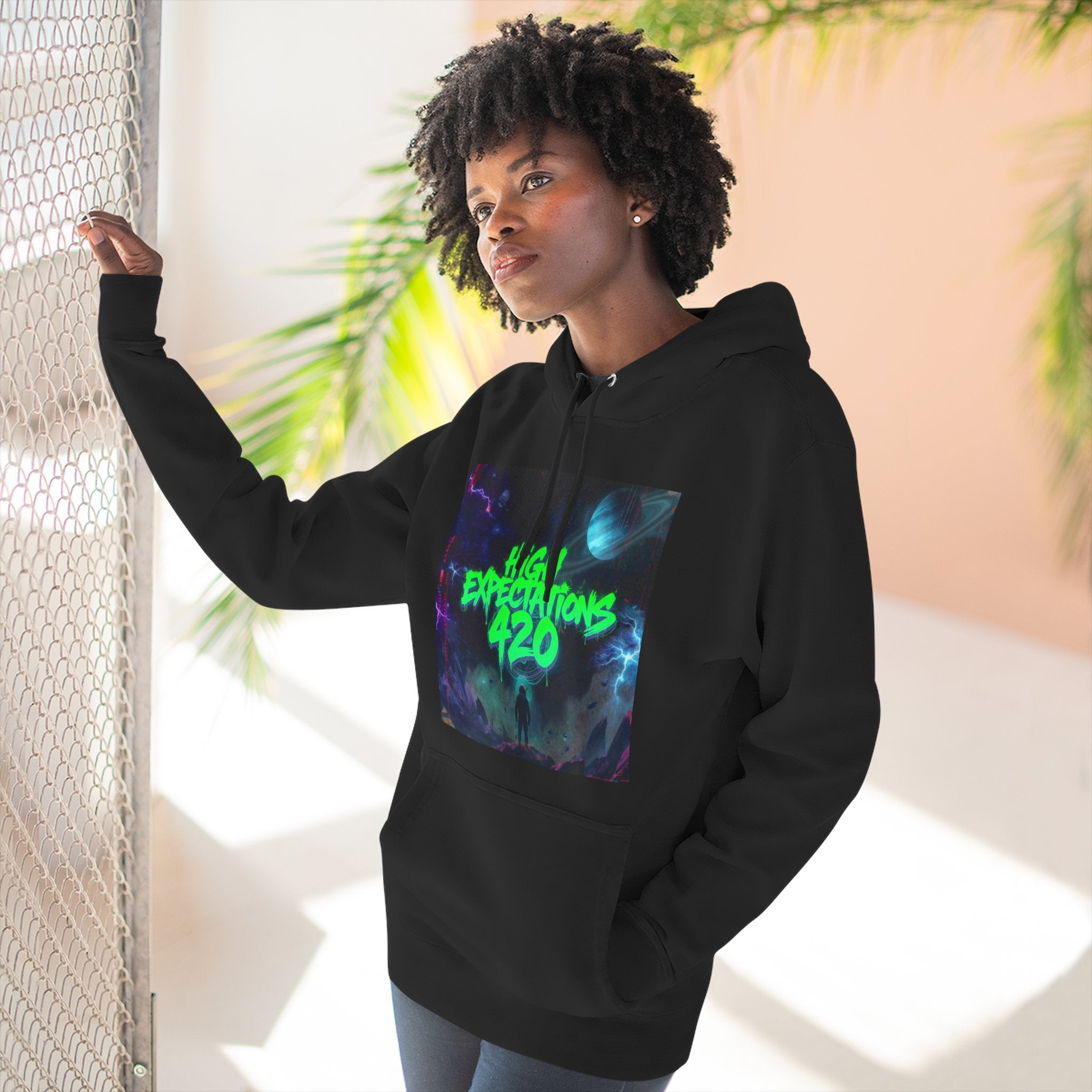 High Expectations 420 Hoodie —  Dank World Graphic Pullover