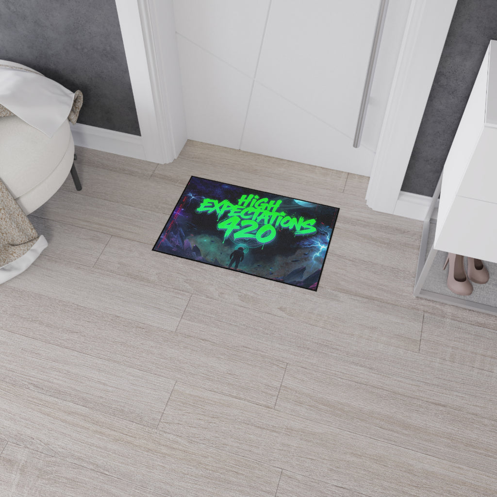 HE420 Heavy-Duty Floor Mat — Neon Space