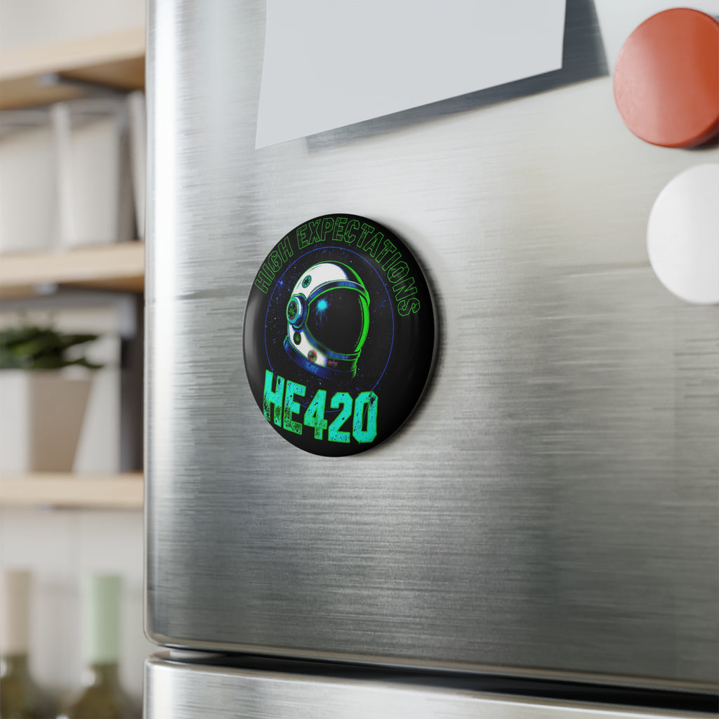 HE420 Dank Helmet Button Magnet