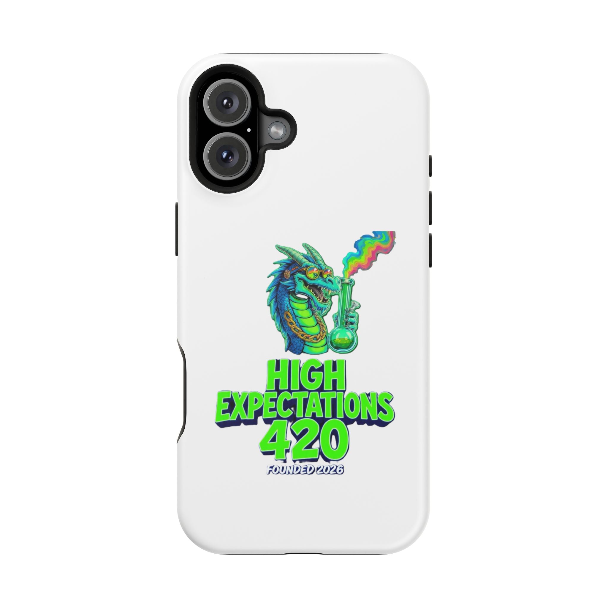 420 Dragon Graphic Phone Case — "High Expectations" Magnetic Impact-Resistant