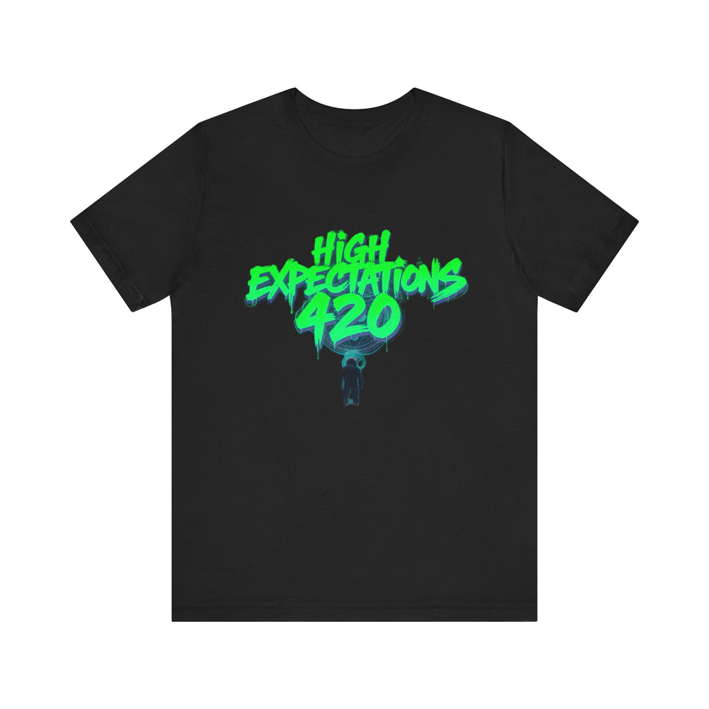 High Expectations 420 Tee — Neon Smoke Graphic T-Shirt