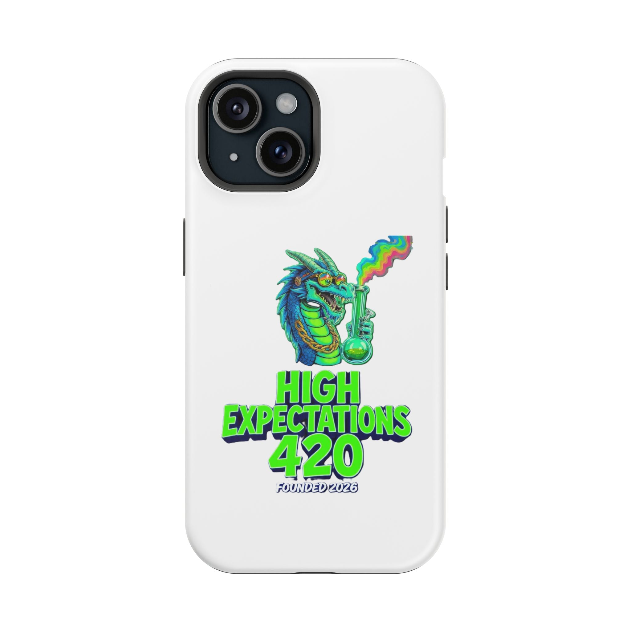420 Dragon Graphic Phone Case — "High Expectations" Magnetic Impact-Resistant