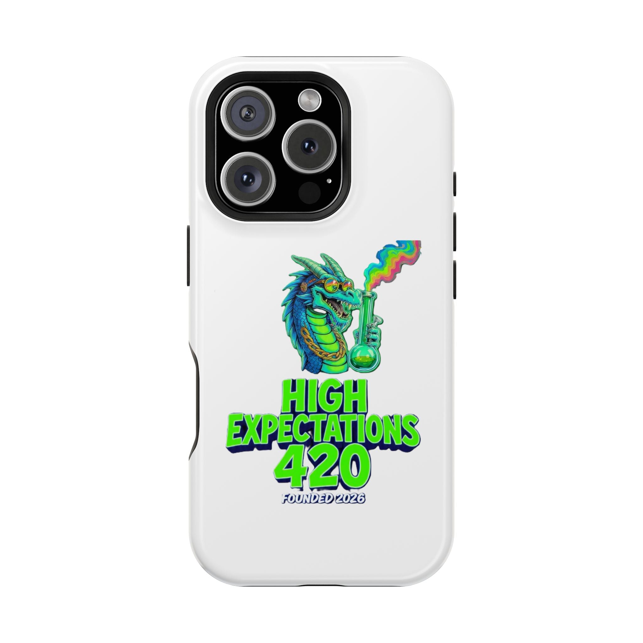 420 Dragon Graphic Phone Case — "High Expectations" Magnetic Impact-Resistant