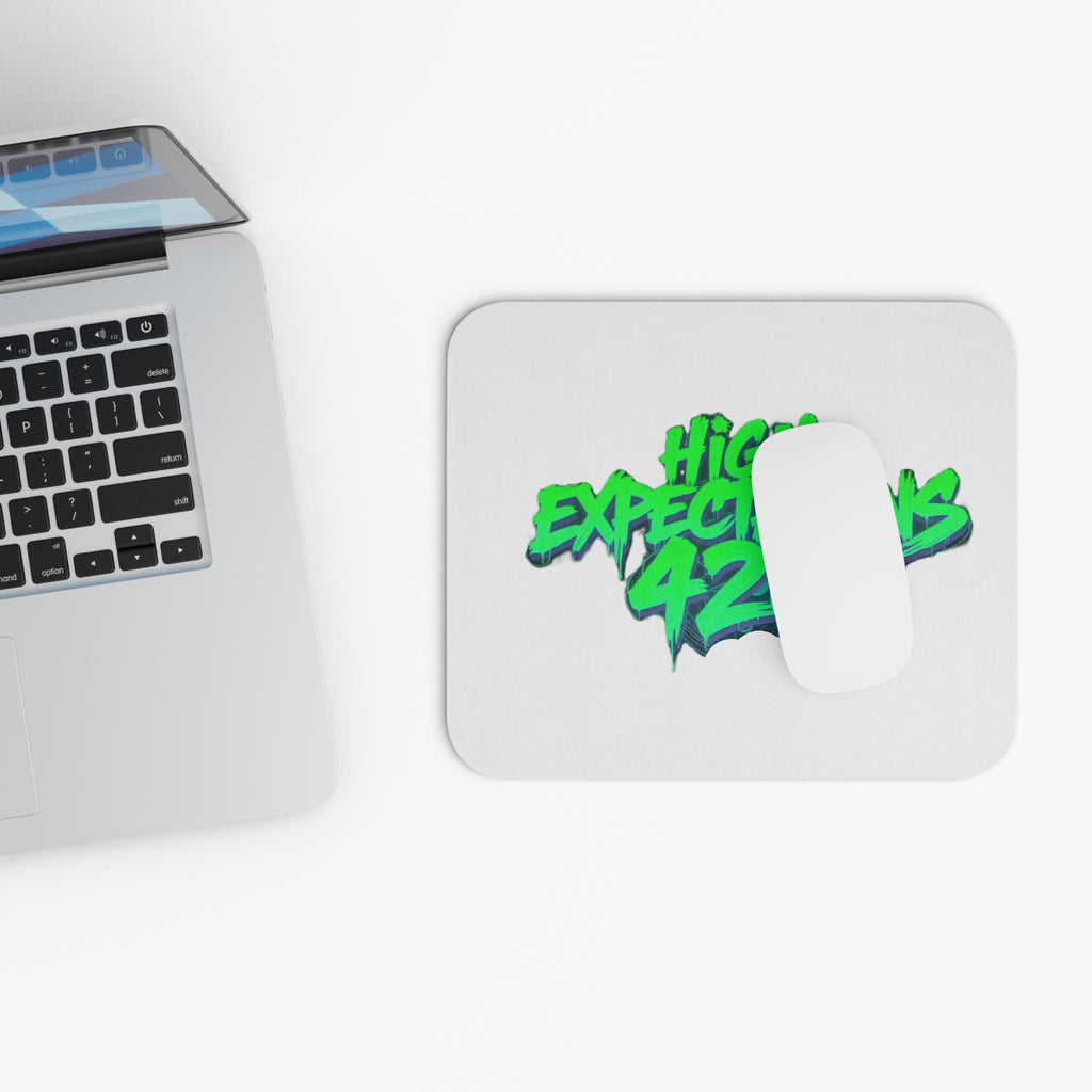 High Expectations 420 Mouse Pad — Cannabis-Themed Gaming & Desk Mat
