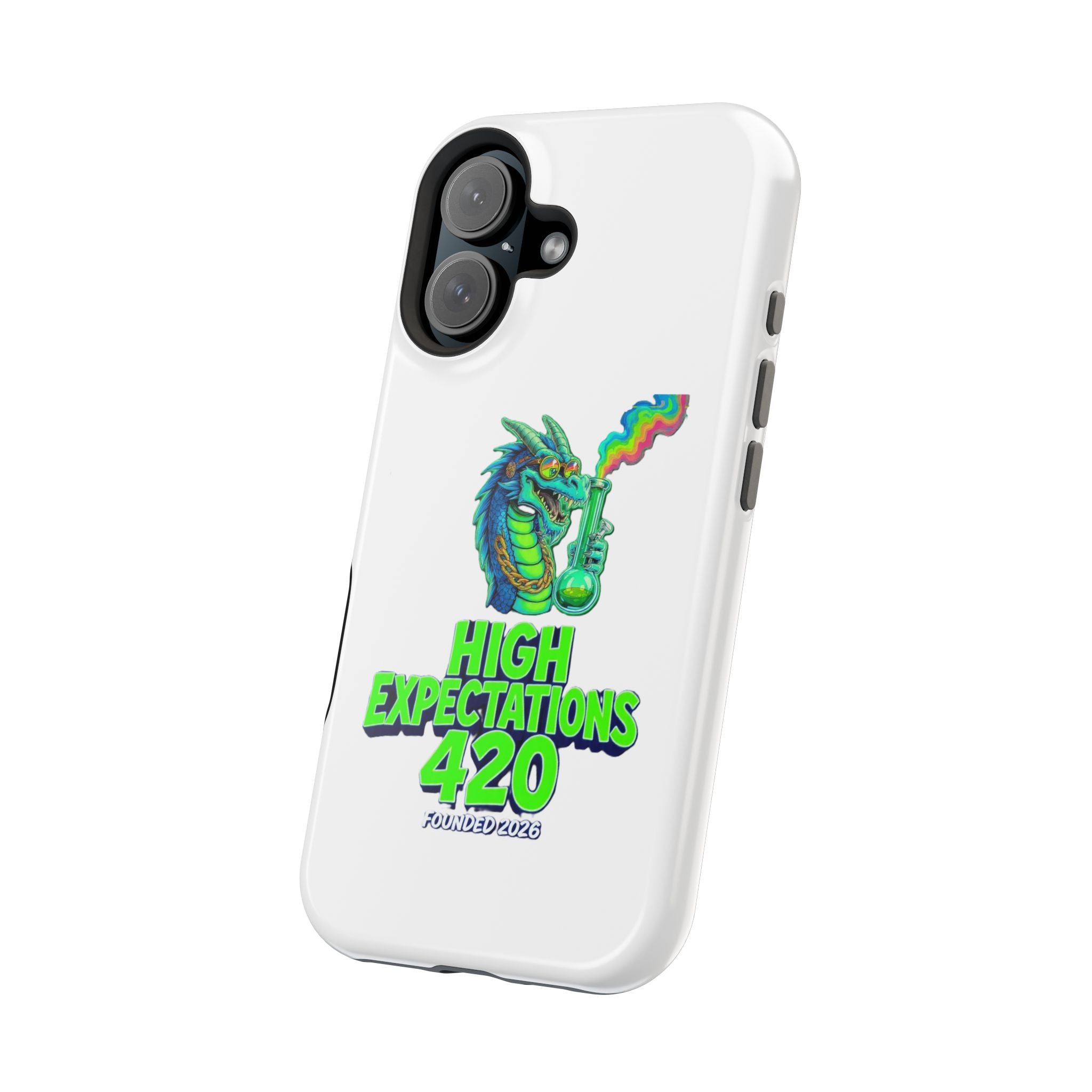 420 Dragon Graphic Phone Case — "High Expectations" Magnetic Impact-Resistant
