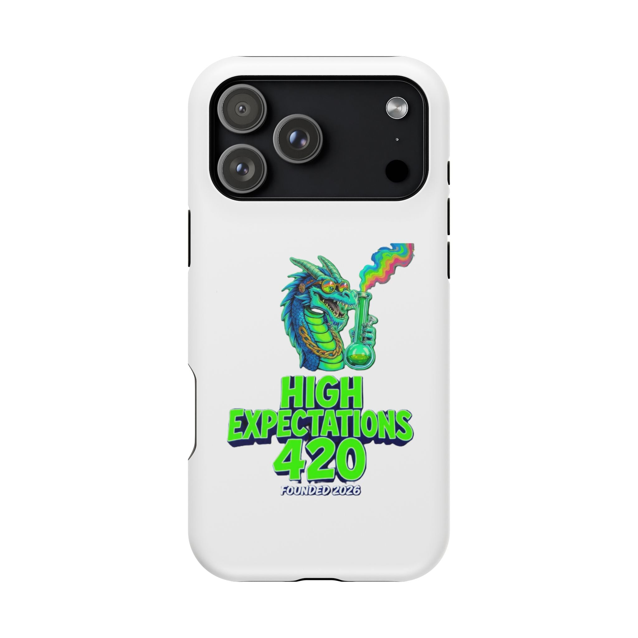 420 Dragon Graphic Phone Case — "High Expectations" Magnetic Impact-Resistant