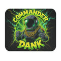 Commander Dank Mouse Pad — Neon Gamer Astronaut Desk Mat