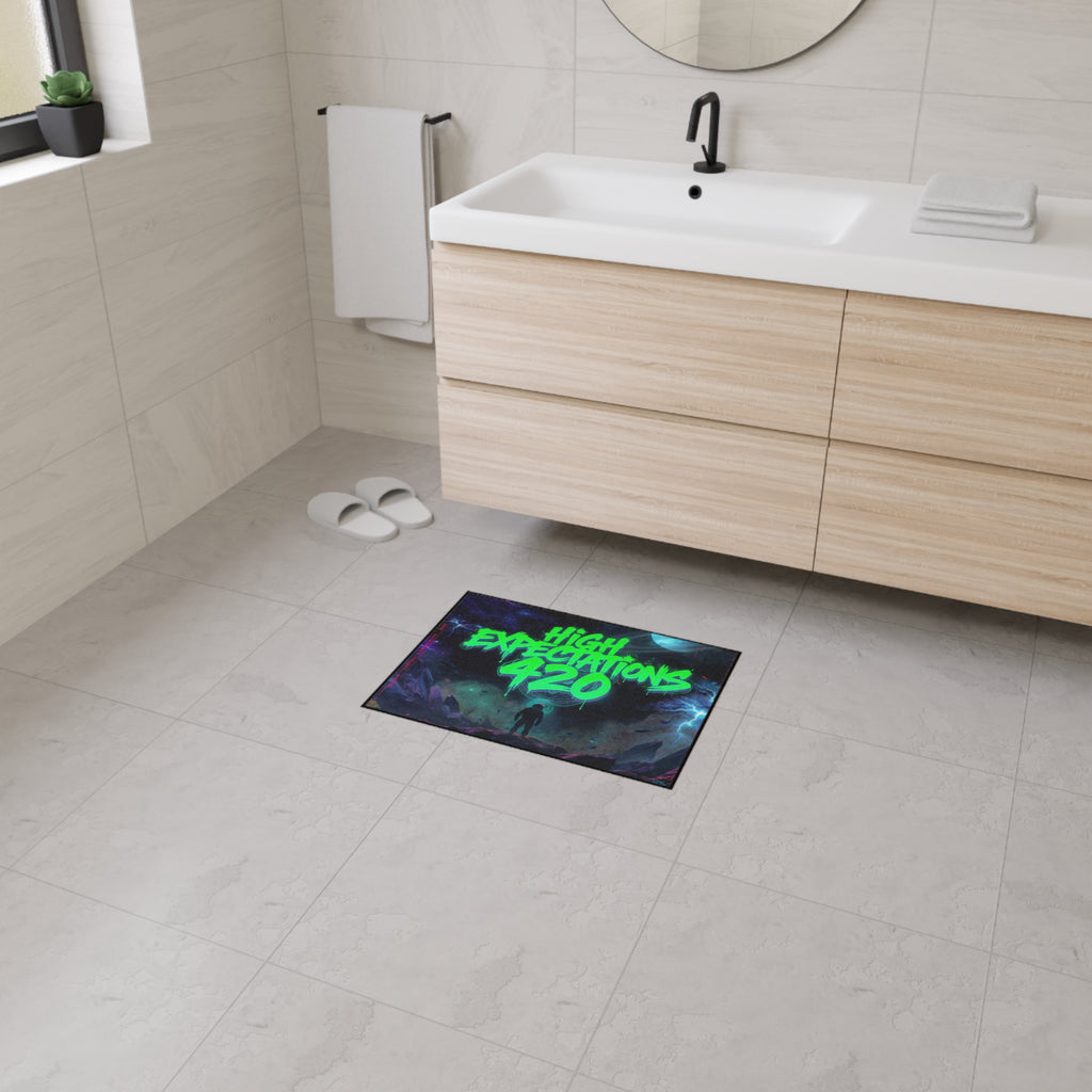 HE420 Heavy-Duty Floor Mat — Neon Space