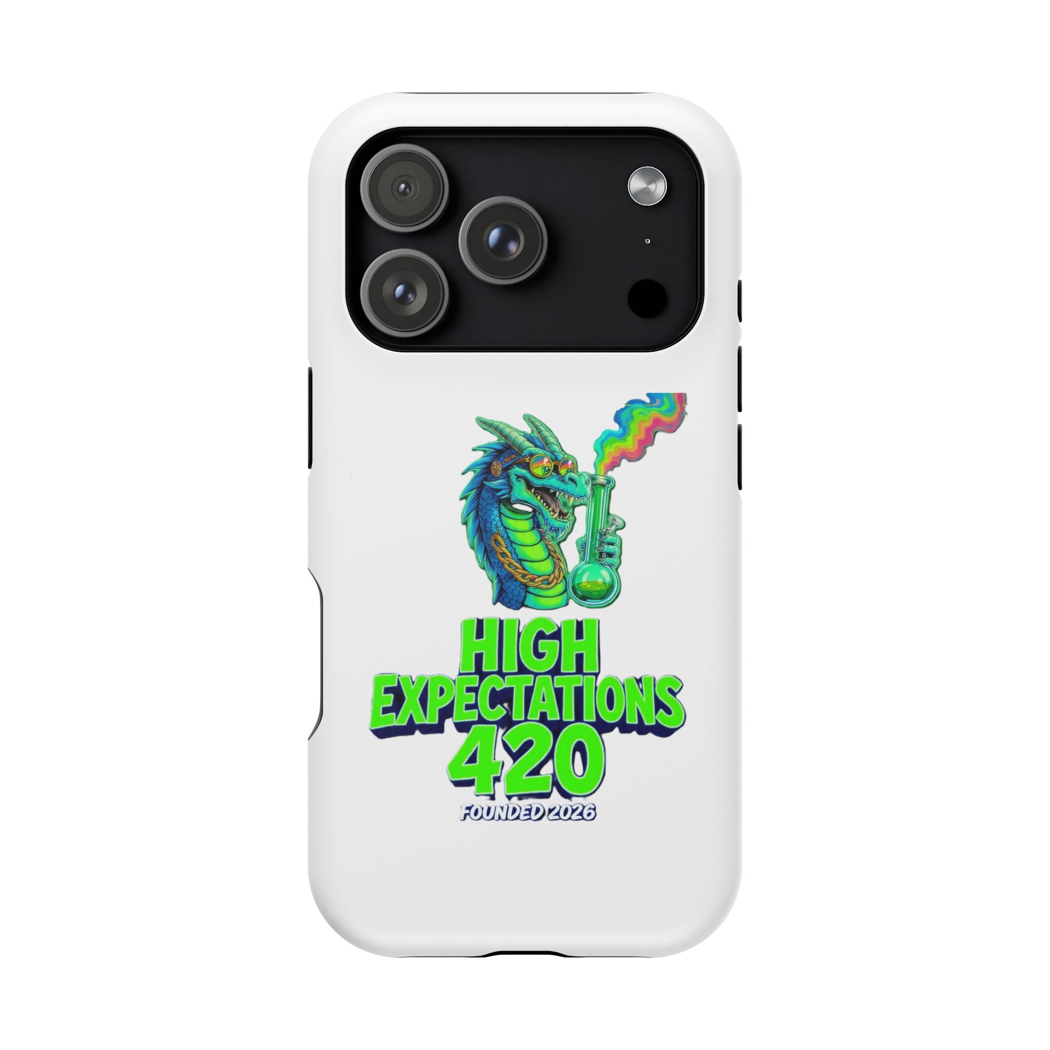 420 Dragon Graphic Phone Case — "High Expectations" Magnetic Impact-Resistant